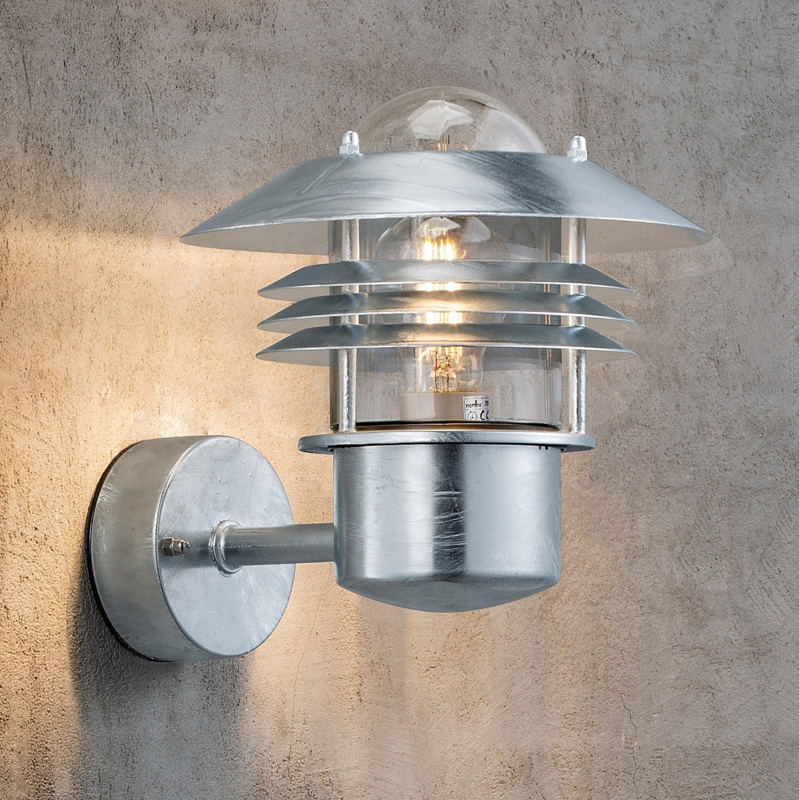 Vejers Vegglampe Galvanised - Nordlux - Moderne - Metall - Med en lyskilde