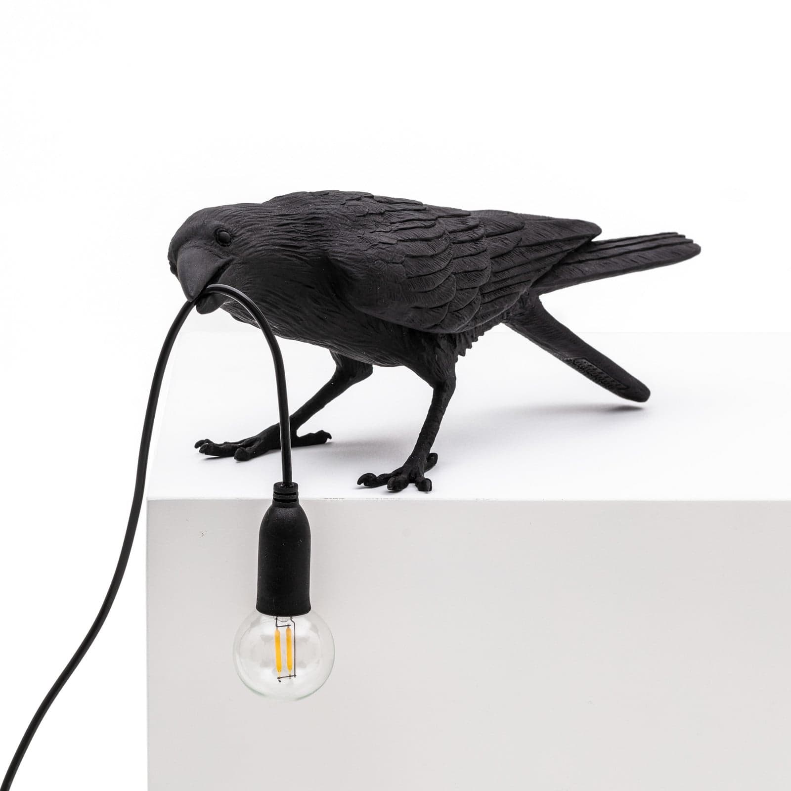 Bird Lamp Playing Bordlampe Svart - Seletti - Stue - Design - Plast