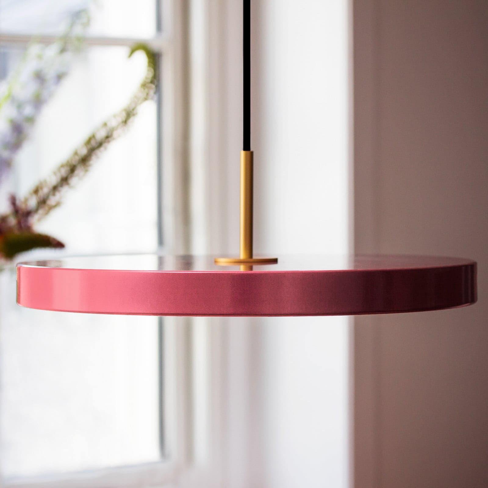 Asteria Medium LED-hengelampe, rosé/messing, Ø 43 cm – UMAGE - Stue - Design - Metall - Med en lyskilde