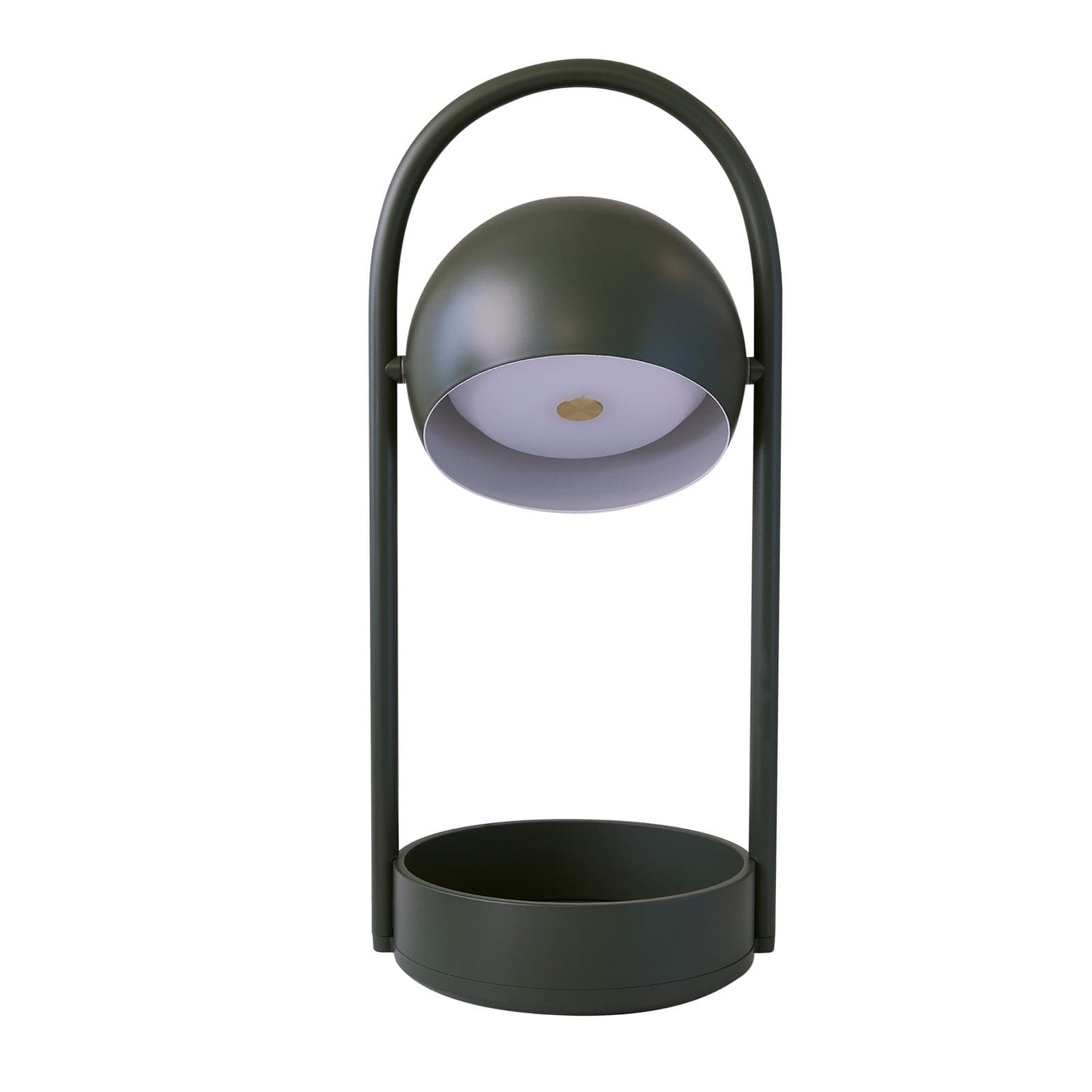 Ball bærbar LED-bordlampe med batteri, olivengrønn - FRANDSEN Ball Portable - Stue - Metall - Med en lyskilde