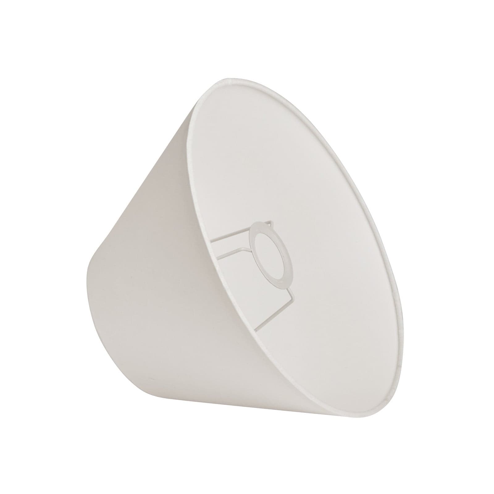 Basic wide lampeskjerm, hvit, Ø 30 cm – Watt & Veke - Design - Stoff / Tekstil
