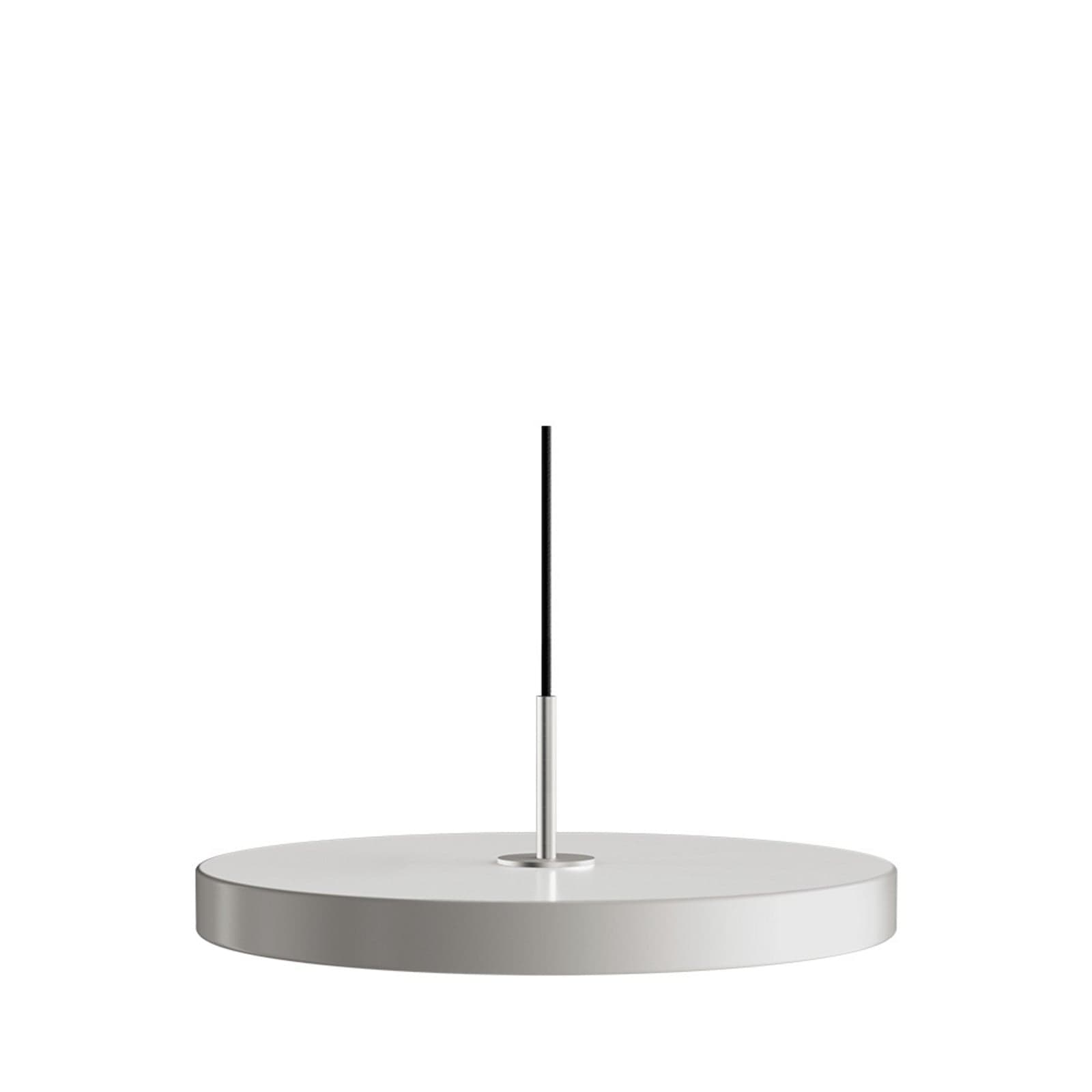 Asteria Plus pendellampe, Ø 43 cm, lysegrå/stål - UMAGE - Stue - Metall