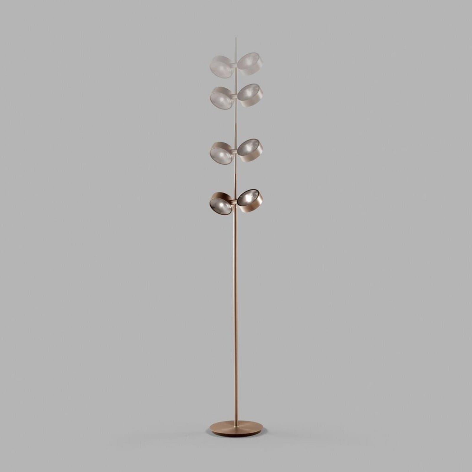 Orbit Gulvlampe Touchless Rose Gold - LIGHT-POINT - Stue - Aluminium