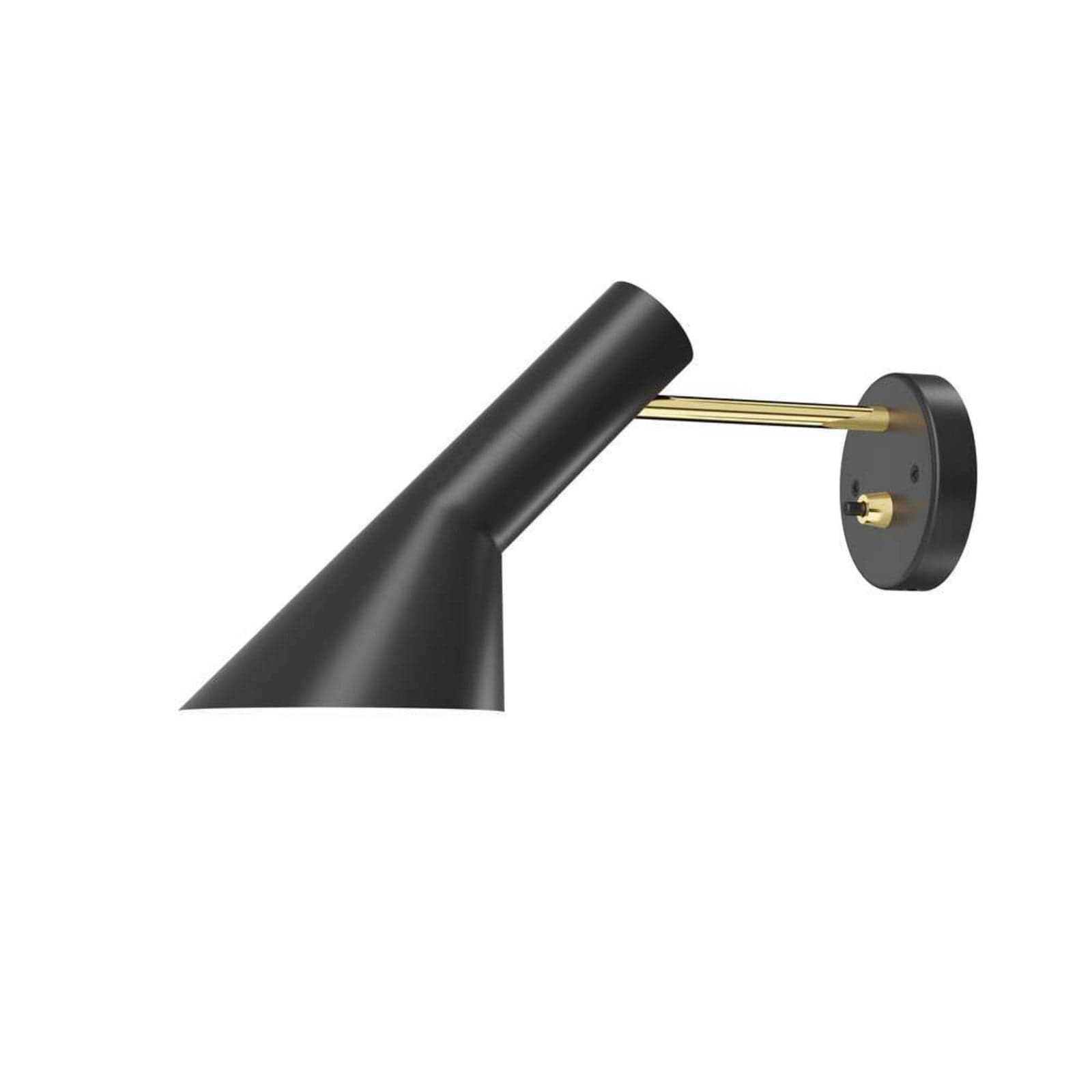 AJ Vegglampe HW w/Switch Brass/Black - Louis Poulsen - Stue - Metall