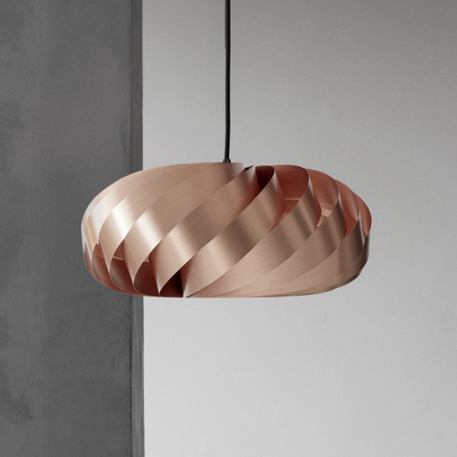 Pendellampe TR5, Ø 40 cm, kobber og aluminium – Tom Rossau - Stue - Design - Med en lyskilde