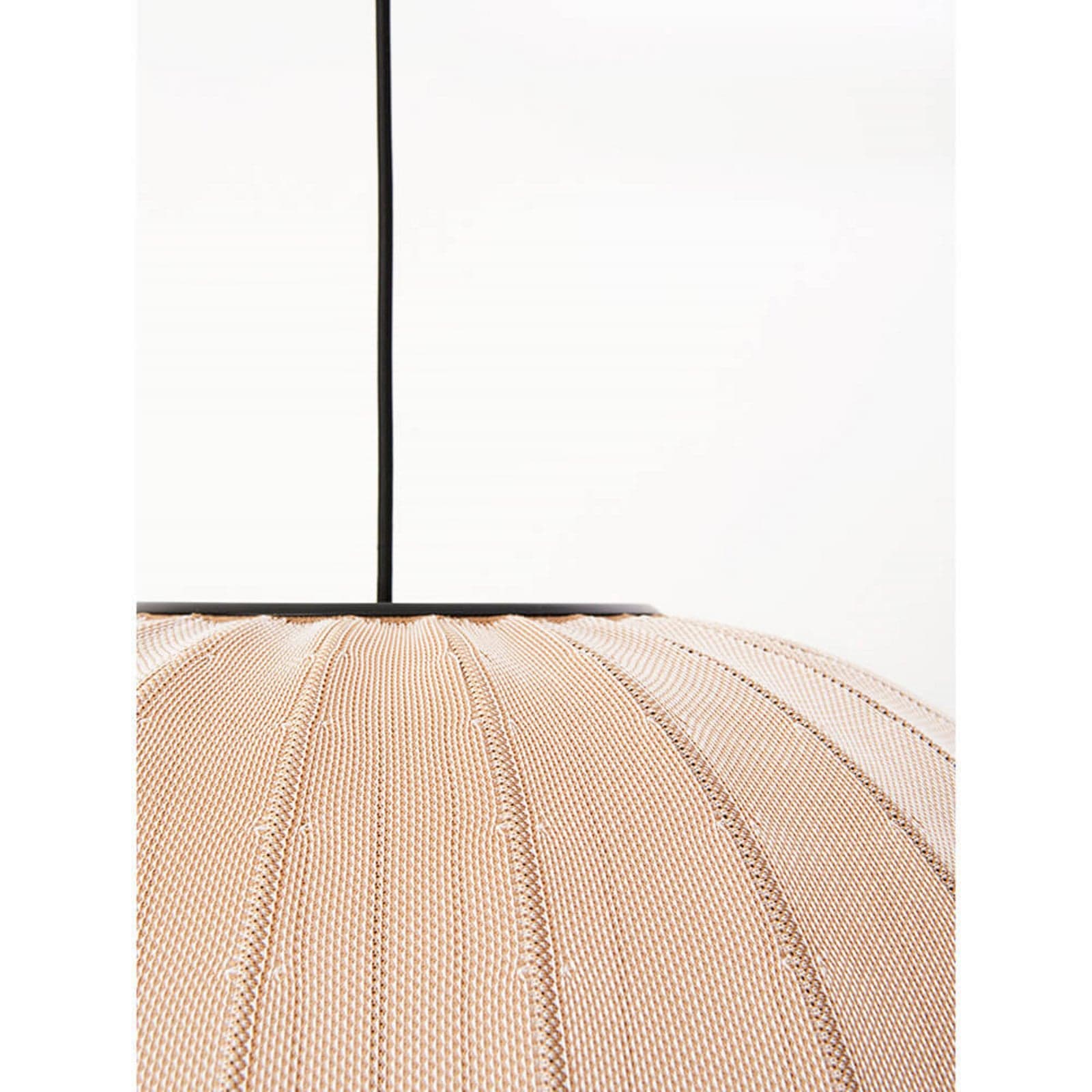 Knit-Wit 75 Round Pendel Sand Stone - Made By Hand - Soverom - Aluminium