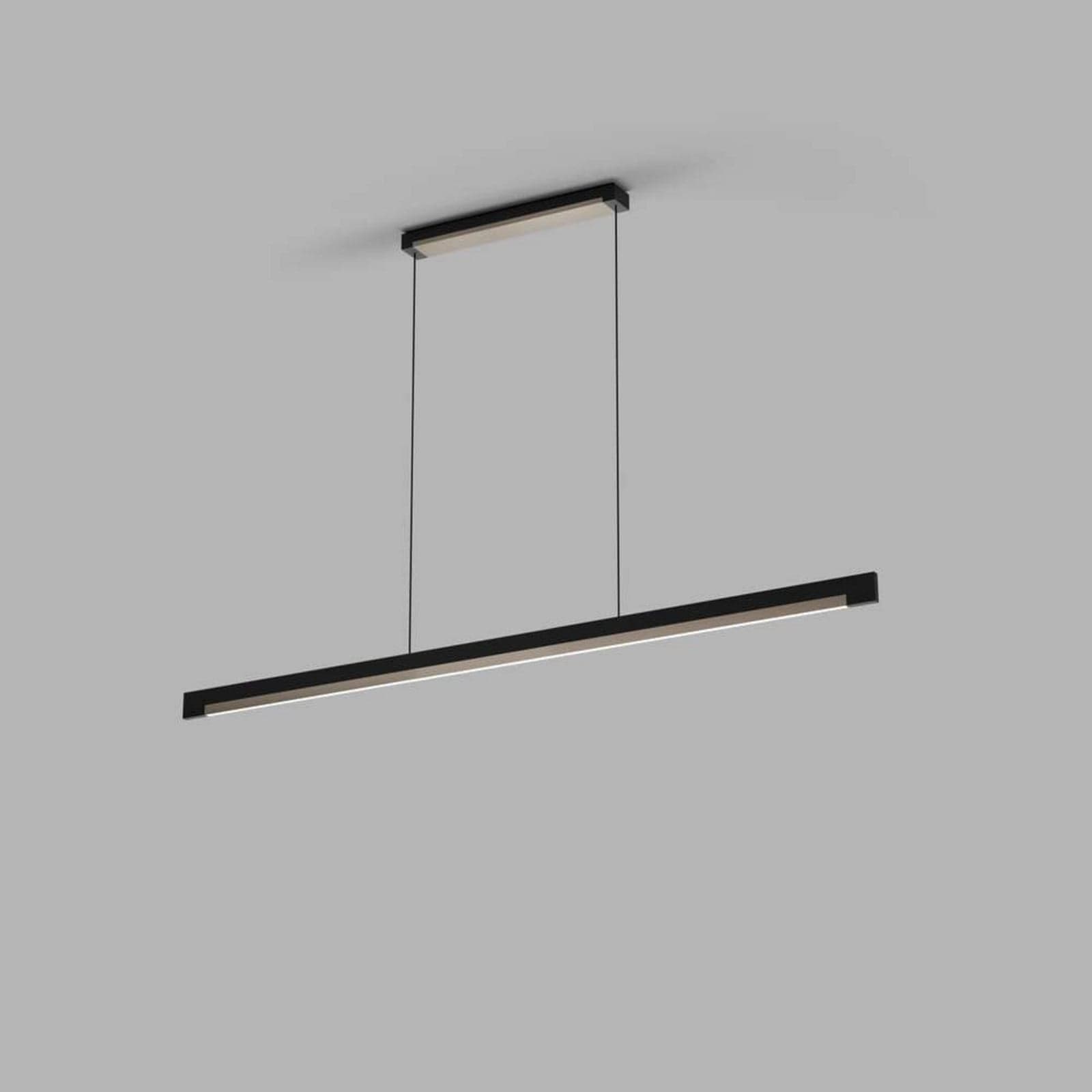 Inlay S1400 Linear pendellampe, gull/svart - Light-Point - Spisestue - Aluminium