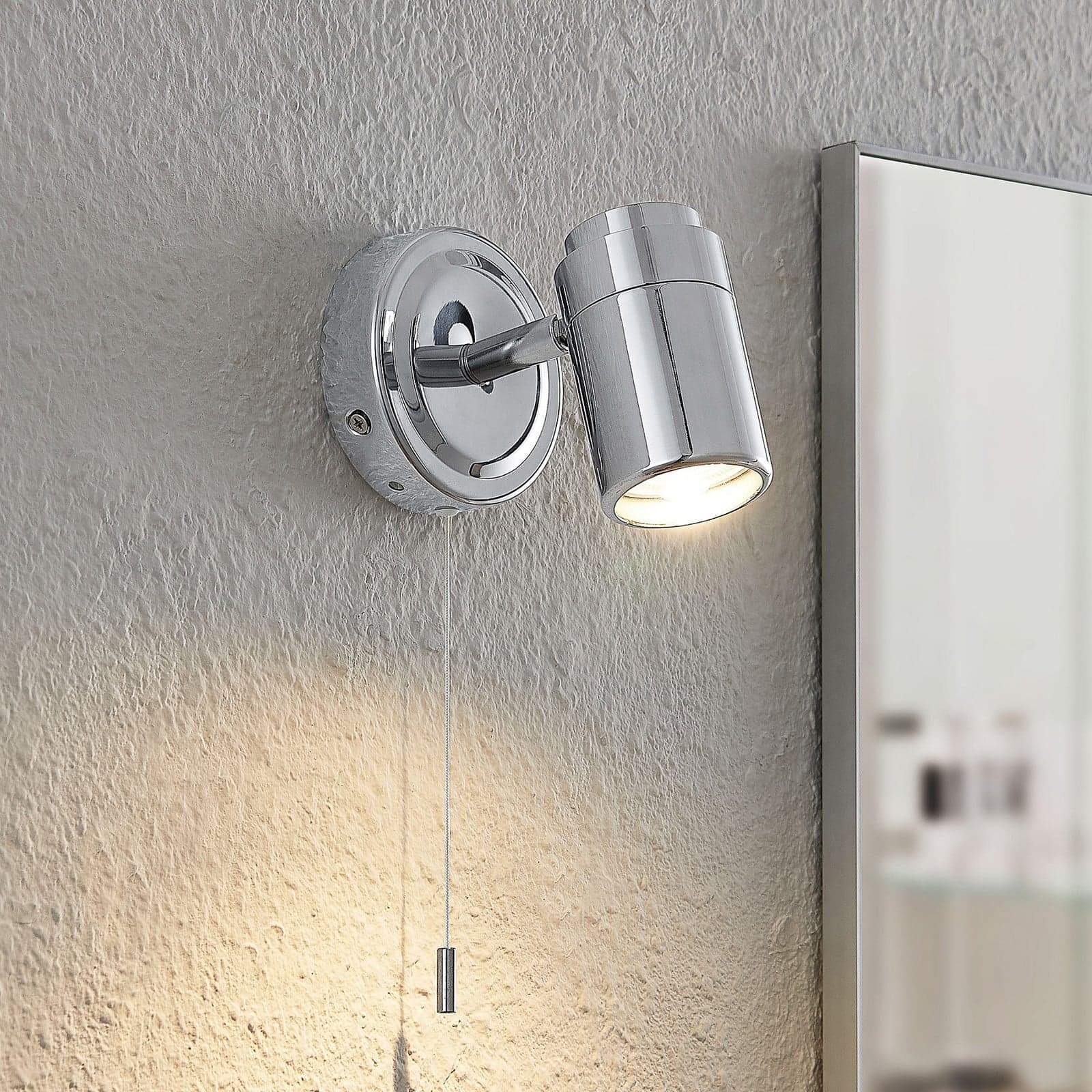 Remilan Vegglampe Chrome - Lindby - Stue - Moderne - Metall - Rund