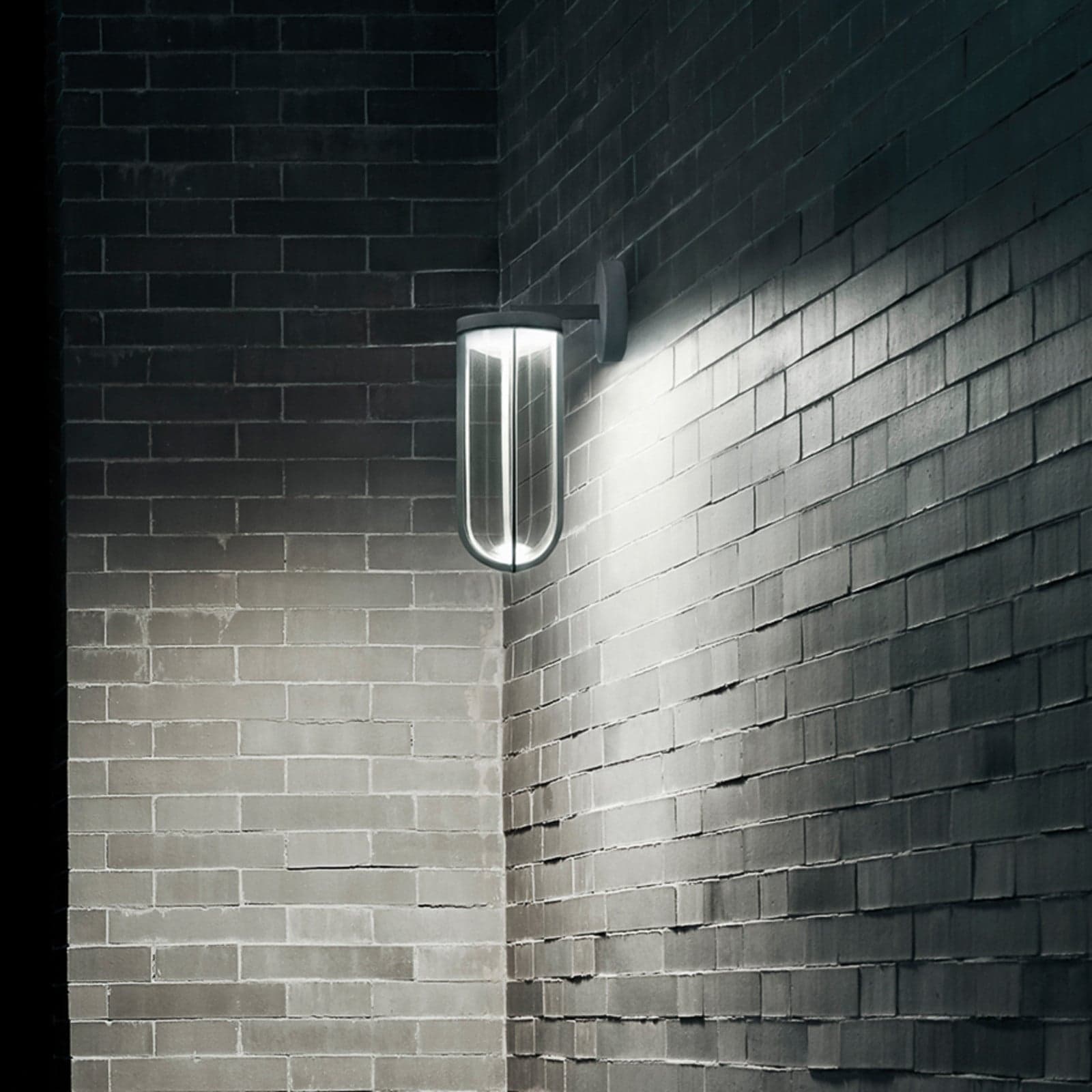 In Vitro utendørs vegglampe Terracotte - FLOS In Vitro Wall Flos Architectural - Design - Metall - Med en lyskilde