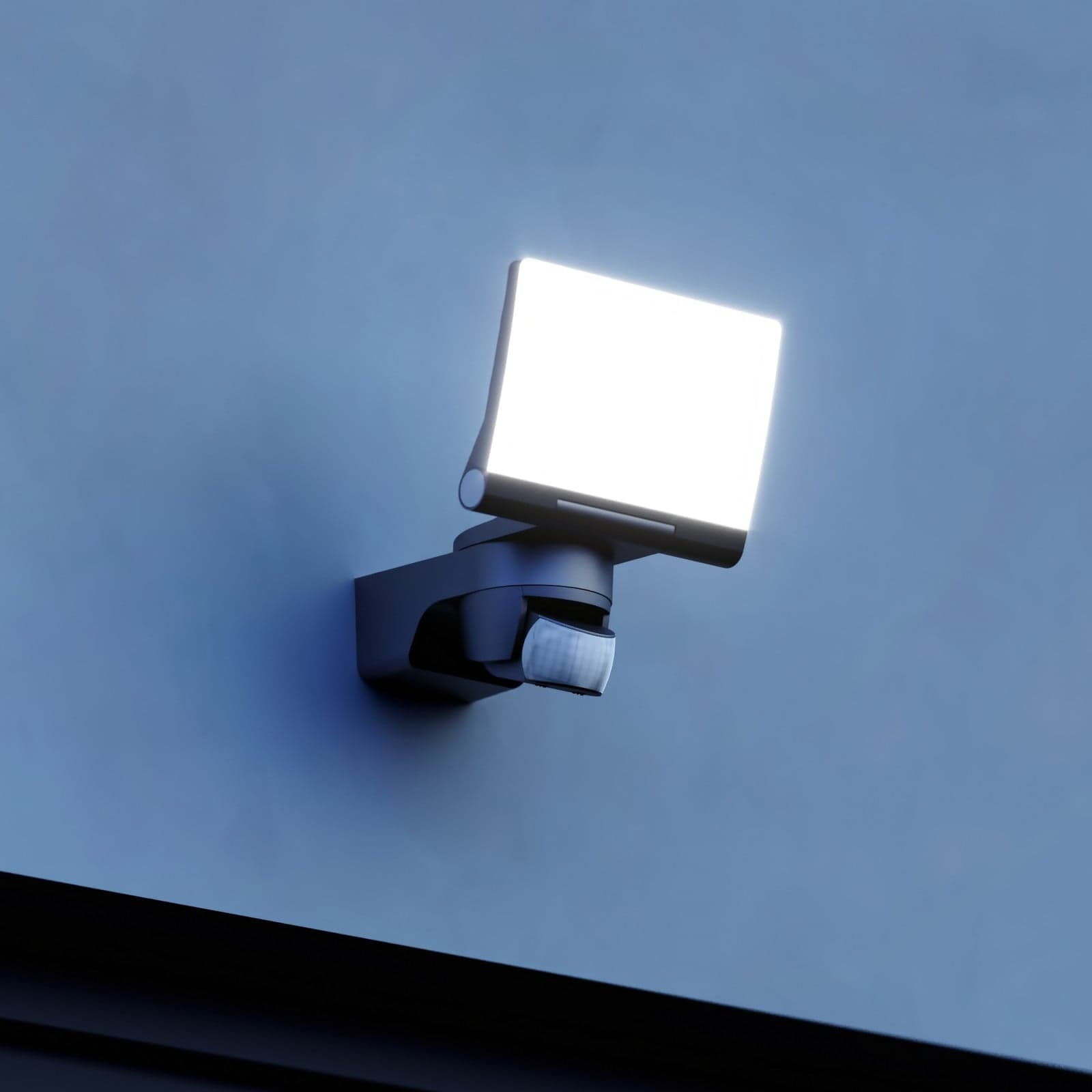 XLED Home 2 S utendørs spot, svart, IP44 – STEINEL - Moderne - Plast - Kantet