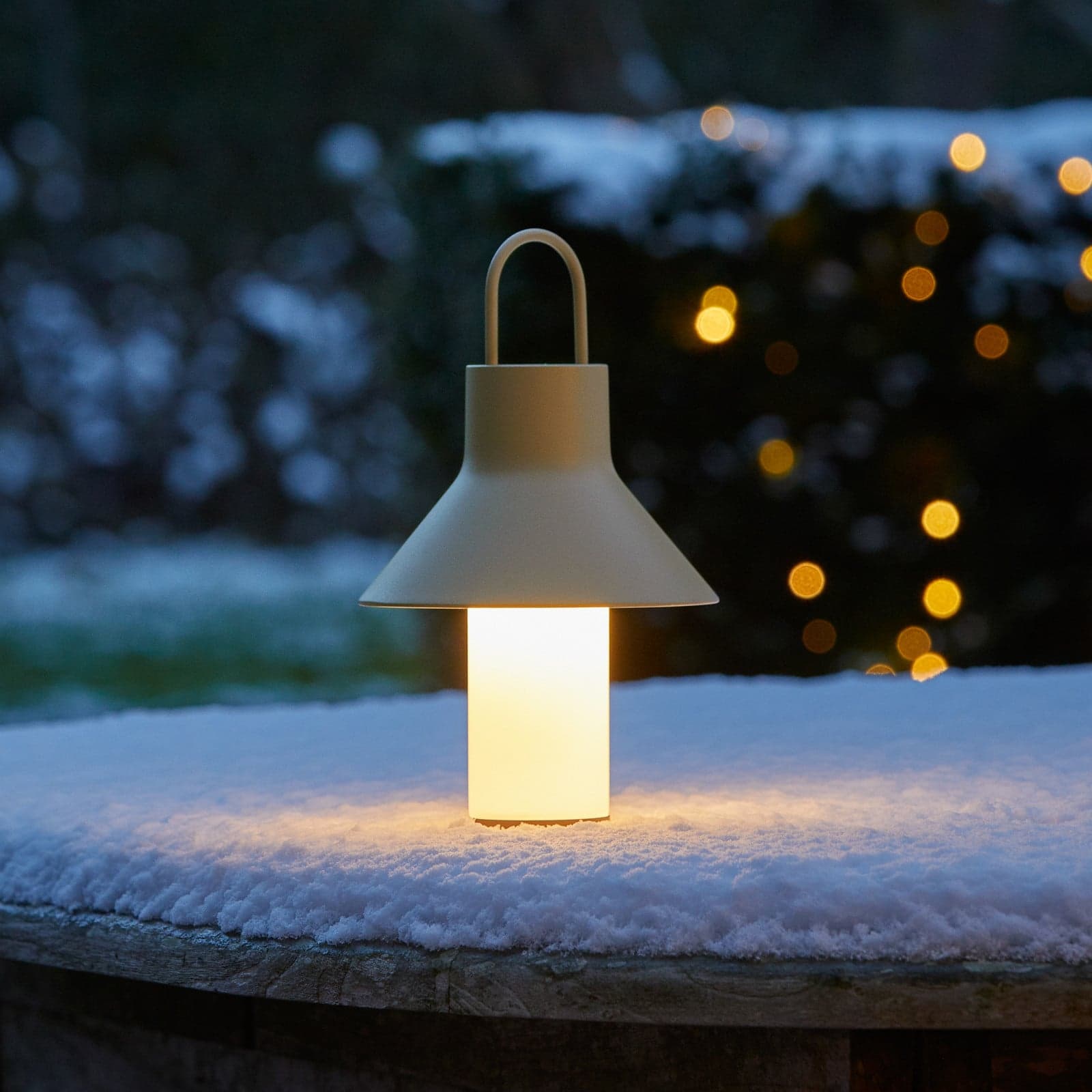 Shadow Portable bordlampe S Grey Beige - LOOM DESIGN - Terrasse - Moderne - Aluminium - Med skjerm