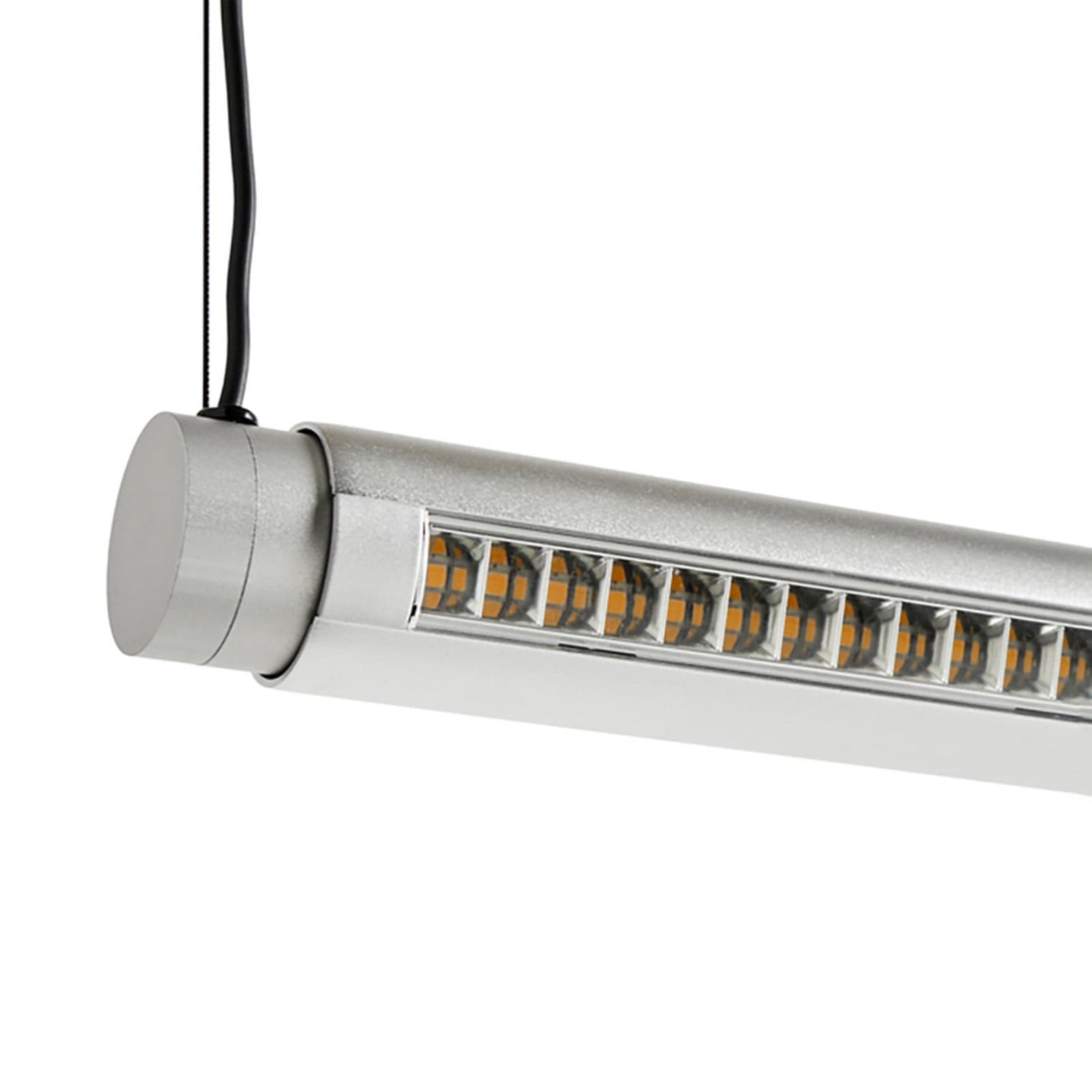 Factor Lineær retningsbestemt LED-hengelampe, aluminium, dreiebar - HAY Factor Linear 1500 - Kjøkken - Design - Metall - Med en lyskilde