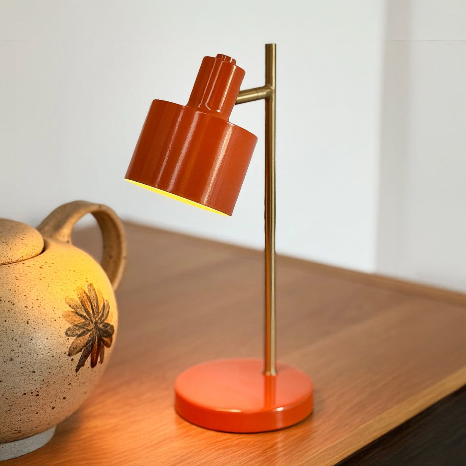 Ocean Portable batteridrevet bordlampe Mini, oransje - Dyberg Larsen Ocean Mini - Stue - Skandinavisk - Metall - Rund