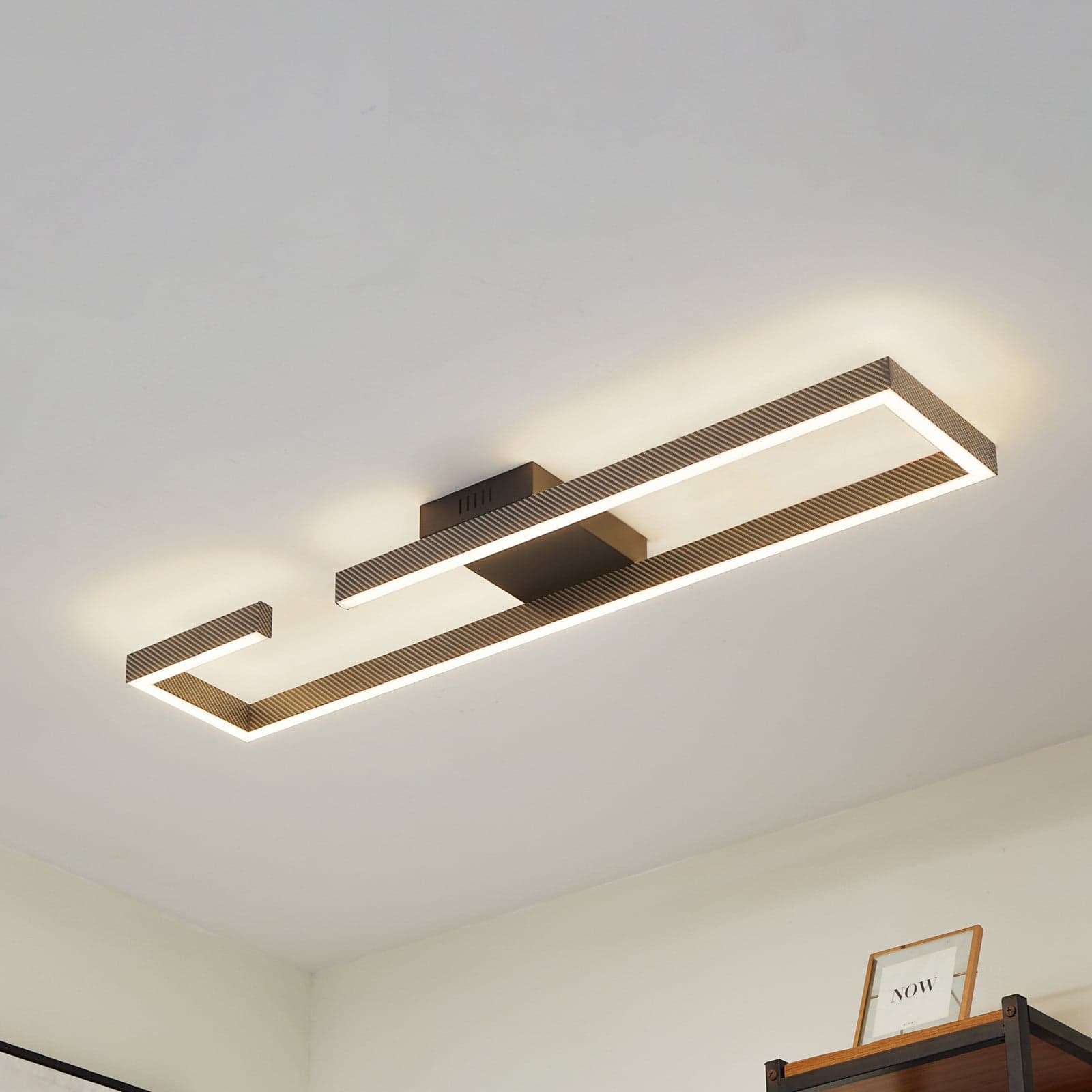 Yvor LED Taklampe Svart - Lucande - Stue - Moderne - Metall - Med en lyskilde