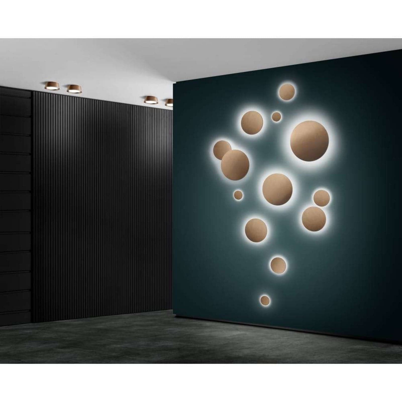 Soho W1 vegglampe, Ø 12 cm, IP54, CCT, bronse - LIGHT-POINT - Bad - Aluminium
