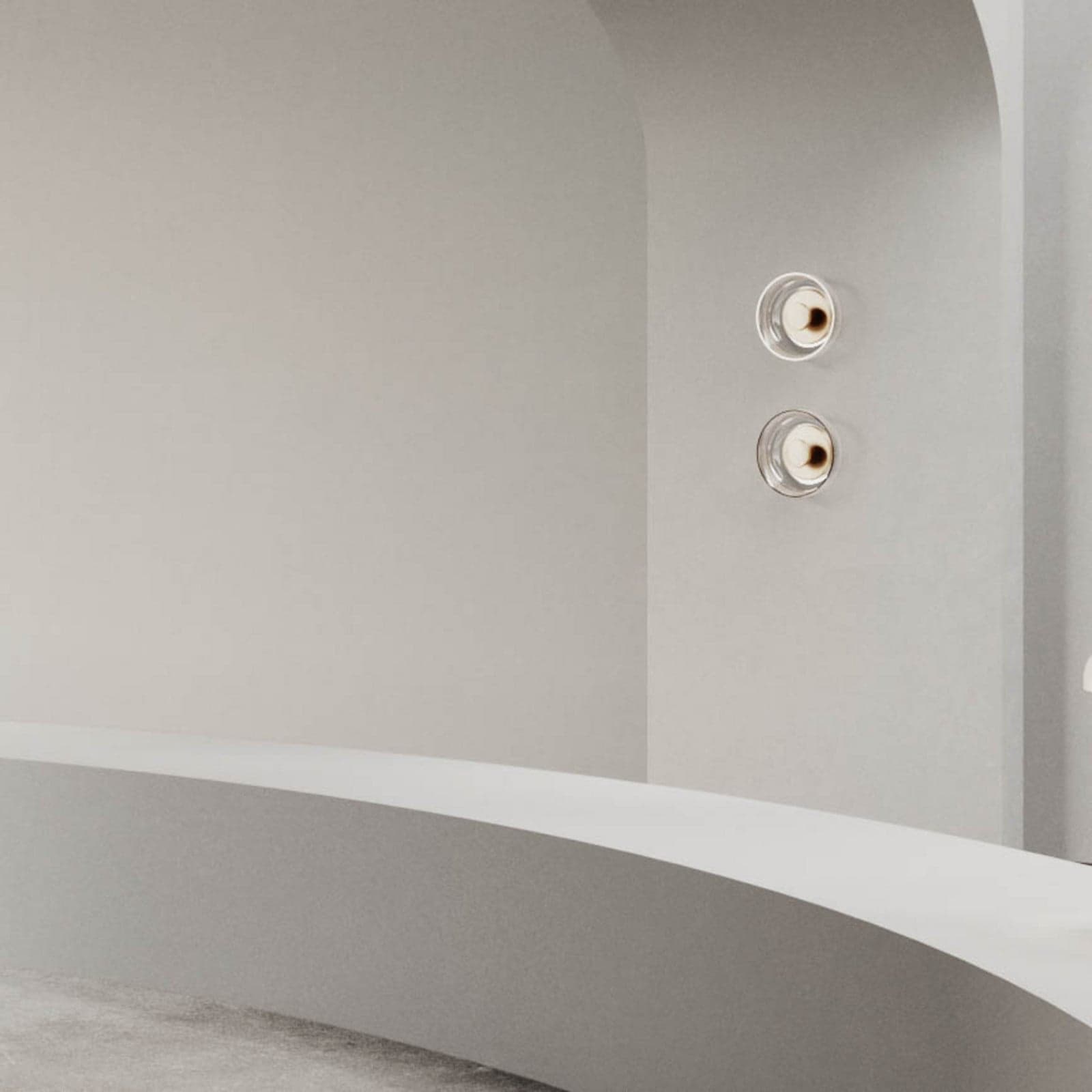 Blossi Vegglampe/Taklampe Nordic Gold/Opal - Nuura Blossi Wall Nuura Aps - Stue - Design - Glass - Rund