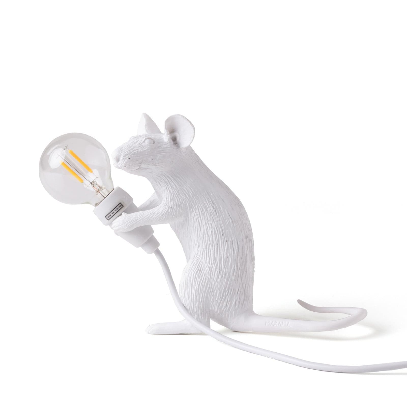 Mouse Lamp Mac Sitting Bordlampe - Seletti Mouse Lamp Valentine - Stue - Design - Plast