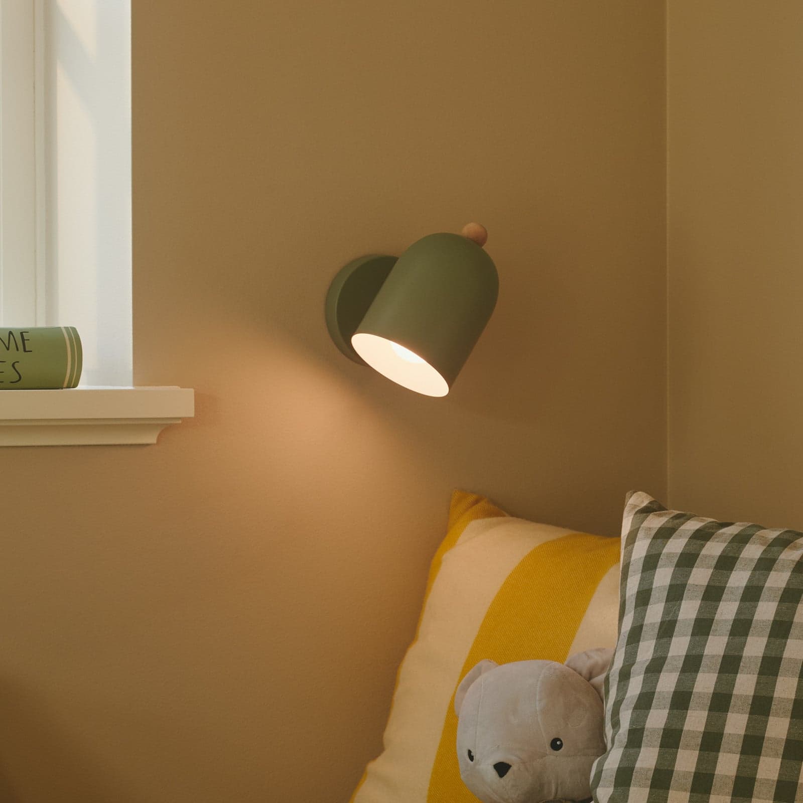 Gaston Vegglampe Dusty Green - Nordlux - Stue - Skandinavisk - Metall - Med en lyskilde