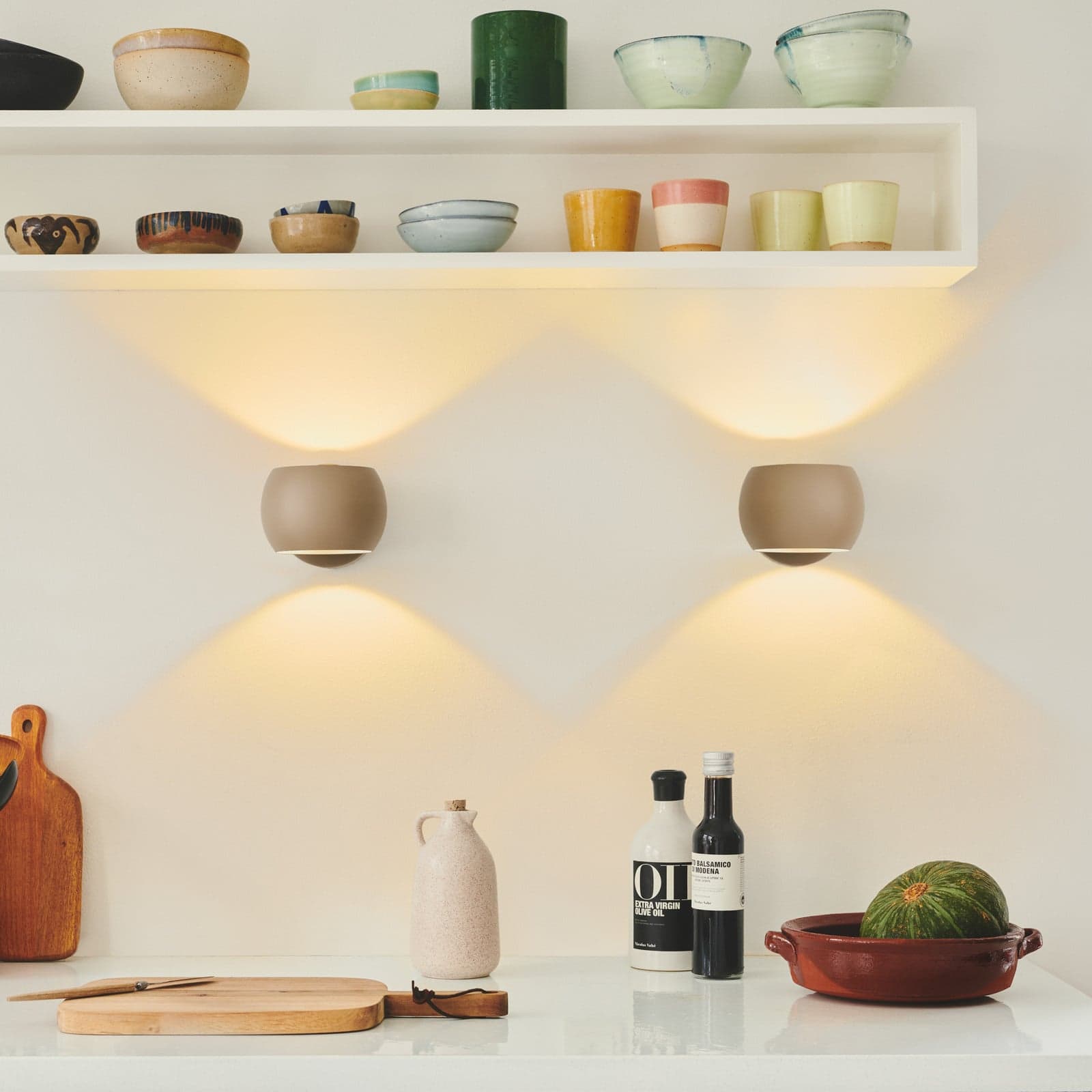 Belir vegglampe brun - Nordlux - Stue - Metall - Med flere lyskilder
