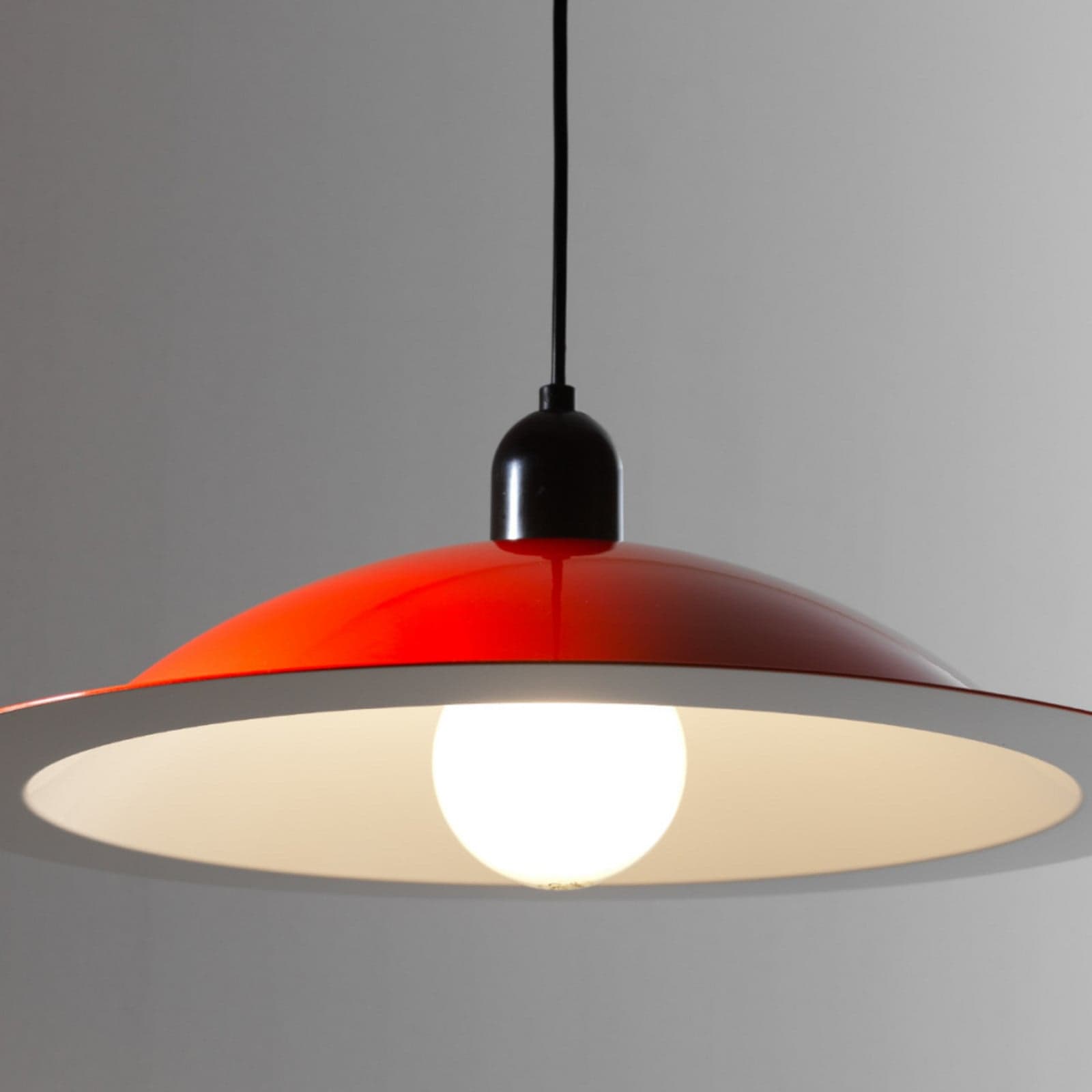Lampiatta LED-hengelampe, korall, Ø 50 cm - Stilnovo - Stue - Design - Metall - Med en lyskilde