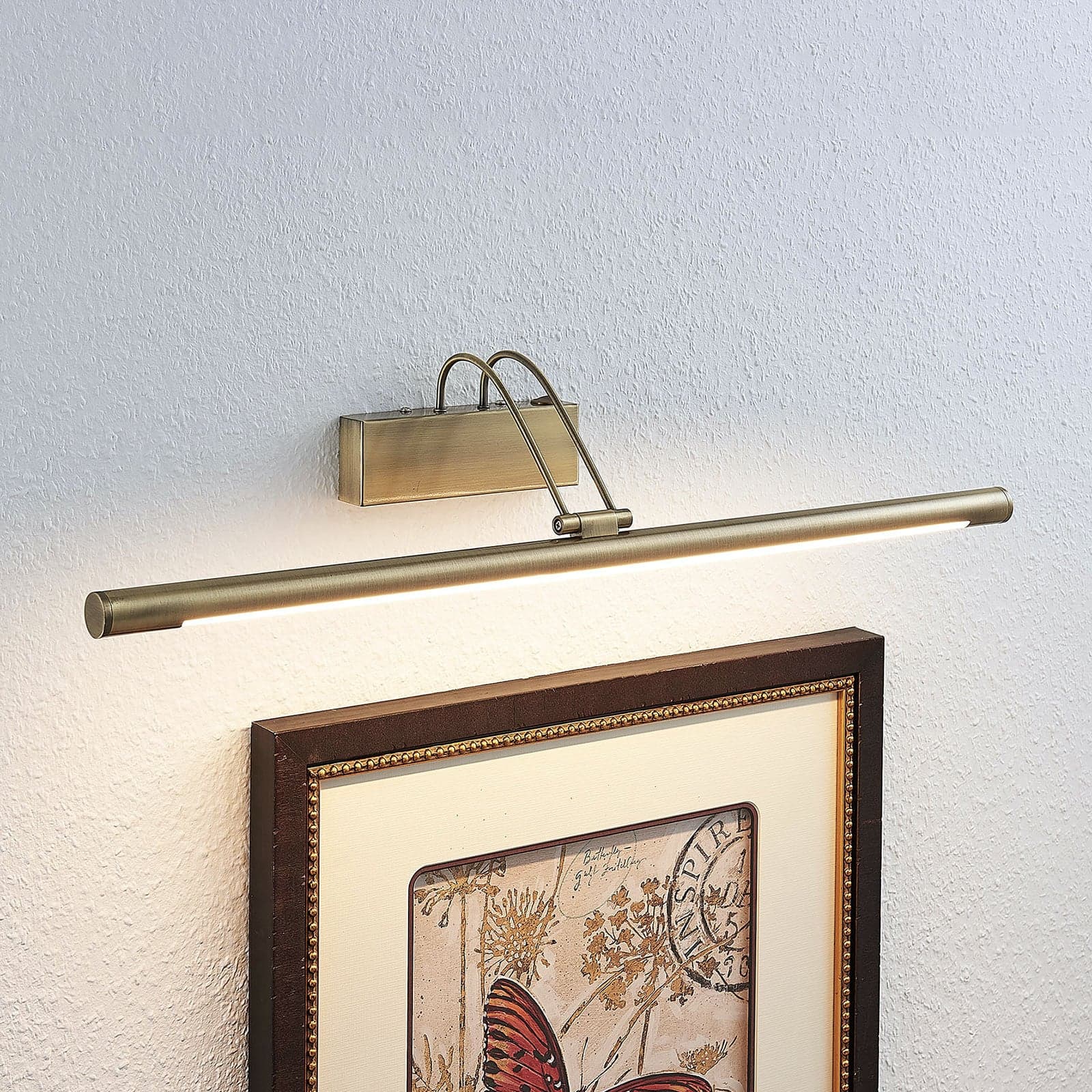 Mailine LED Vegglampe Antique Brass - Lindby - Stue - Moderne - Metall - Med en lyskilde