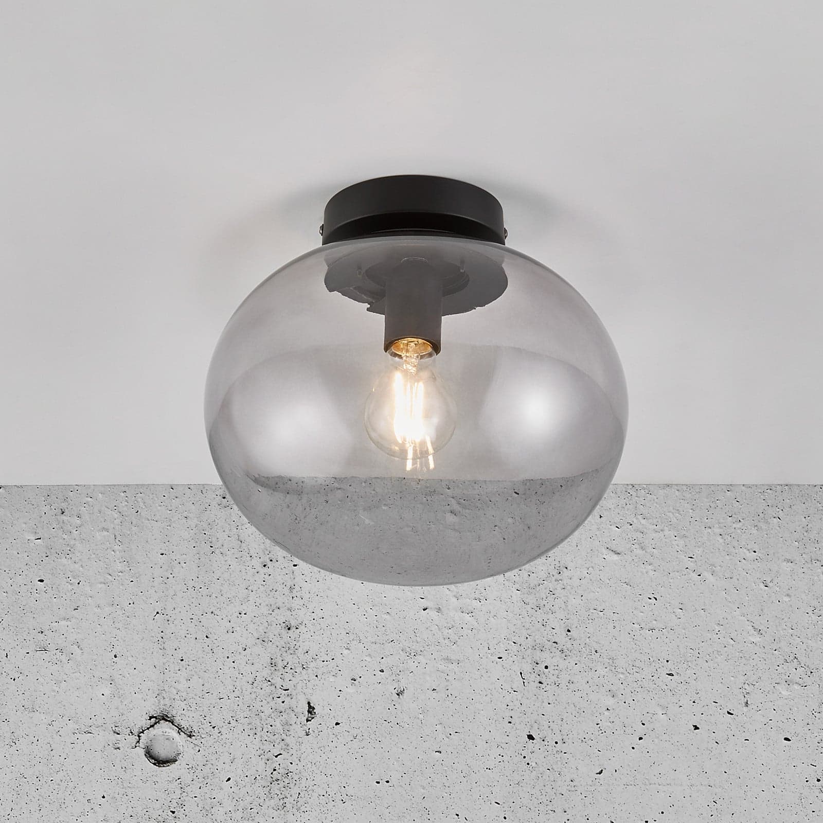 Alton Taklampe Smoke - Nordlux - Stue - Glass - Rund