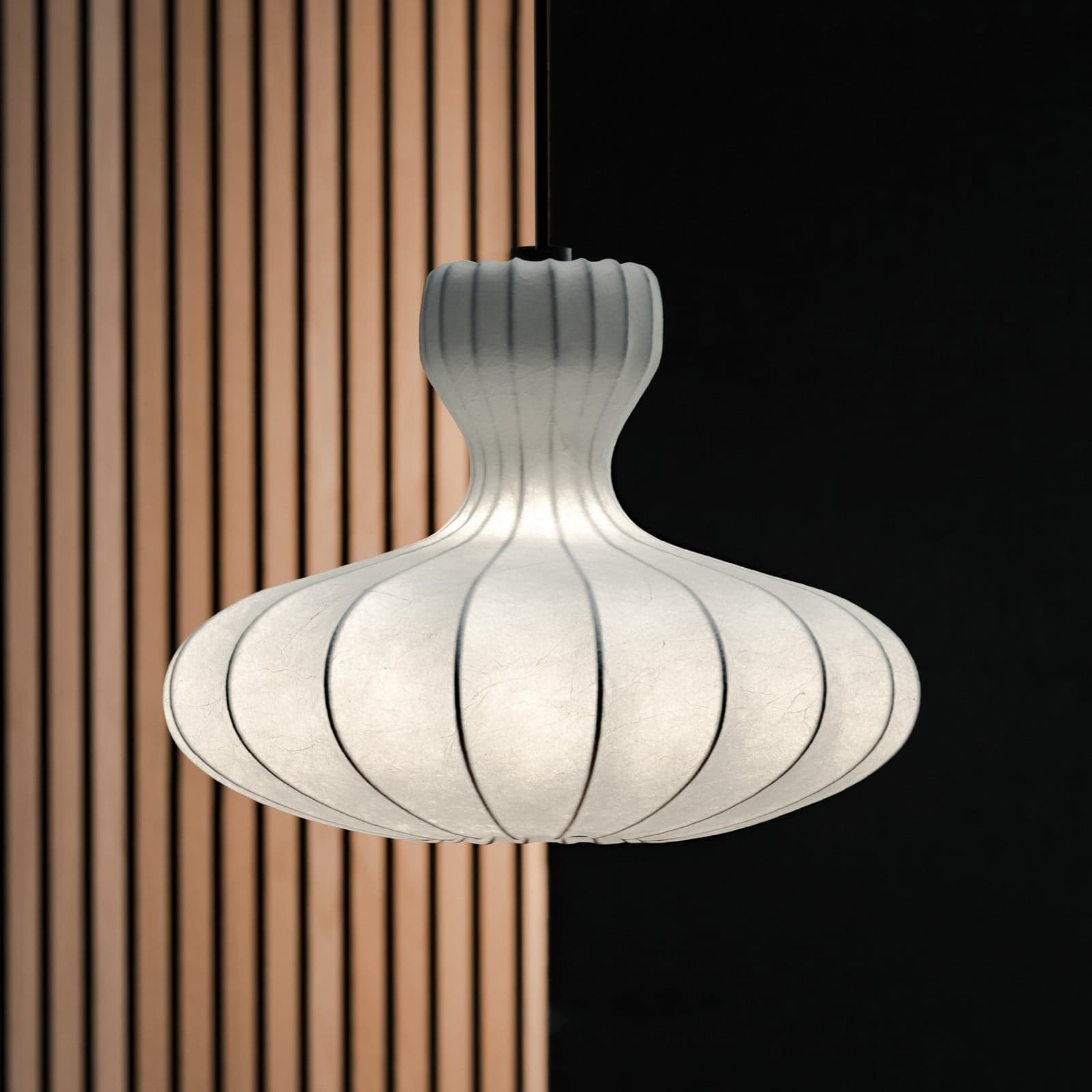 Portobello 40 pendellampe Small White - LOOM DESIGN - Stue - Skandinavisk - Stoff / Tekstil - Med en lyskilde