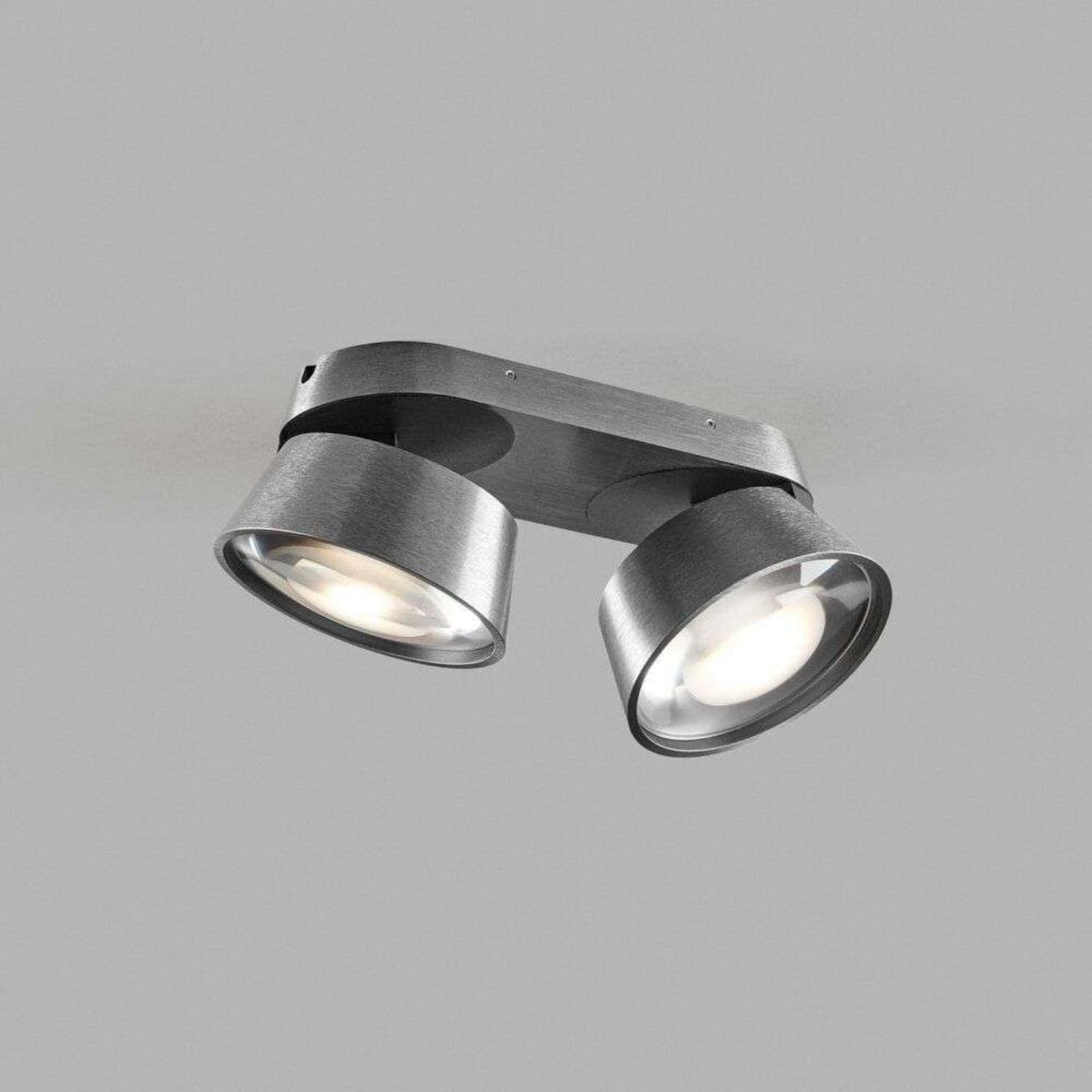 Vantage 2 LED-spot titan, 2 lyskilder, justerbar - Light-Point - Stue - Aluminium