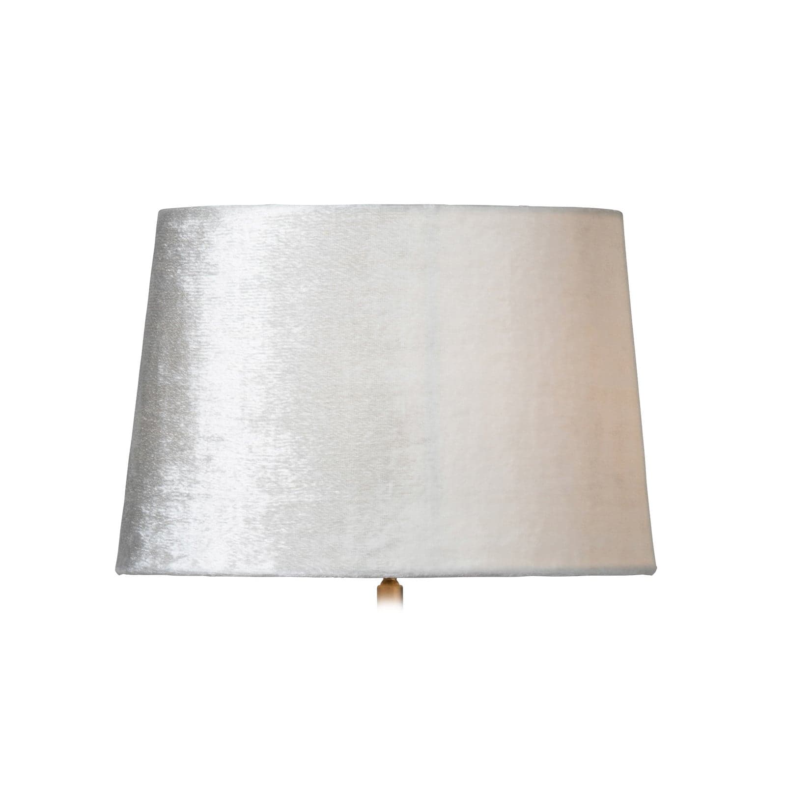 Lola lampeskjerm, kremfarget, Ø 33 cm, fløyel – Watt & Veke - Design - Stoff / Tekstil