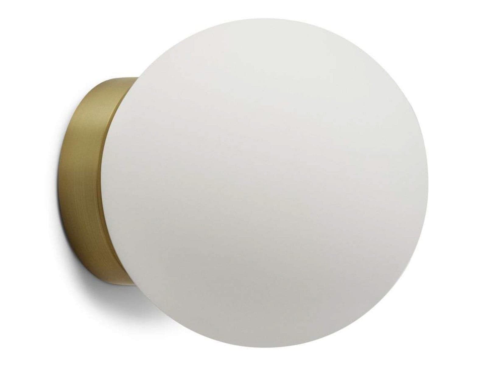 Palla C135 LED-taklampe, IP44, messing/opal - Antidark - Bad - Glass