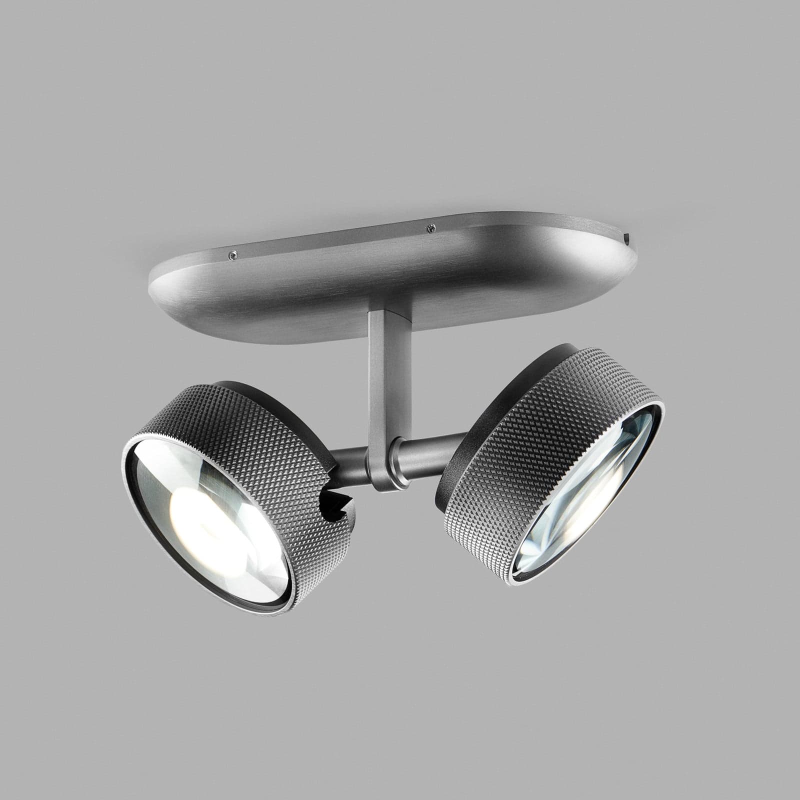 Cosmo C2 LED-downlight titangrå, CCT, 2 lyskilder - Light-Point - Stue - Design - Aluminium - Med flere lyskilder