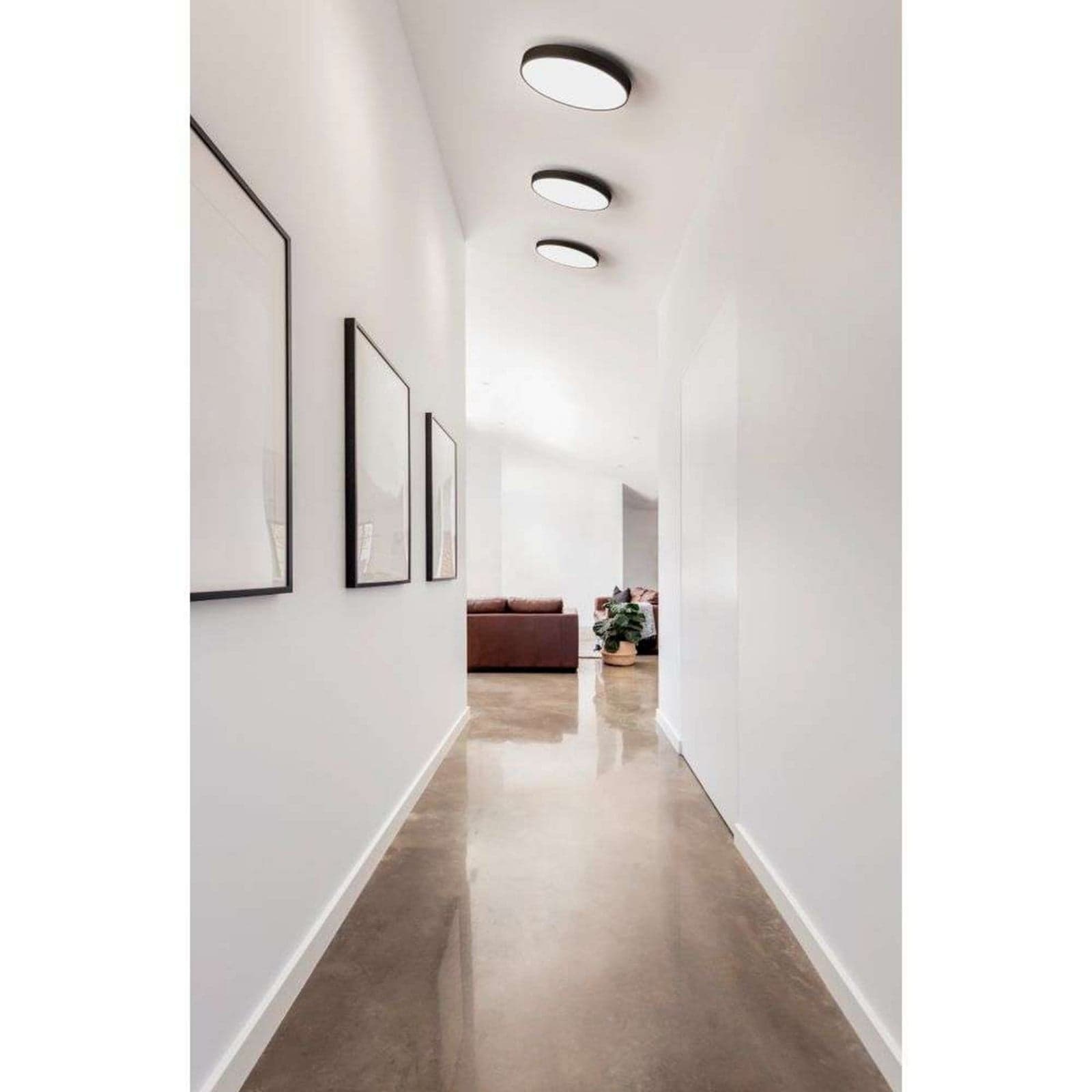 Luna C450 LED Taklampe 3000K Svart - Antidark - Kjøkken - Plast