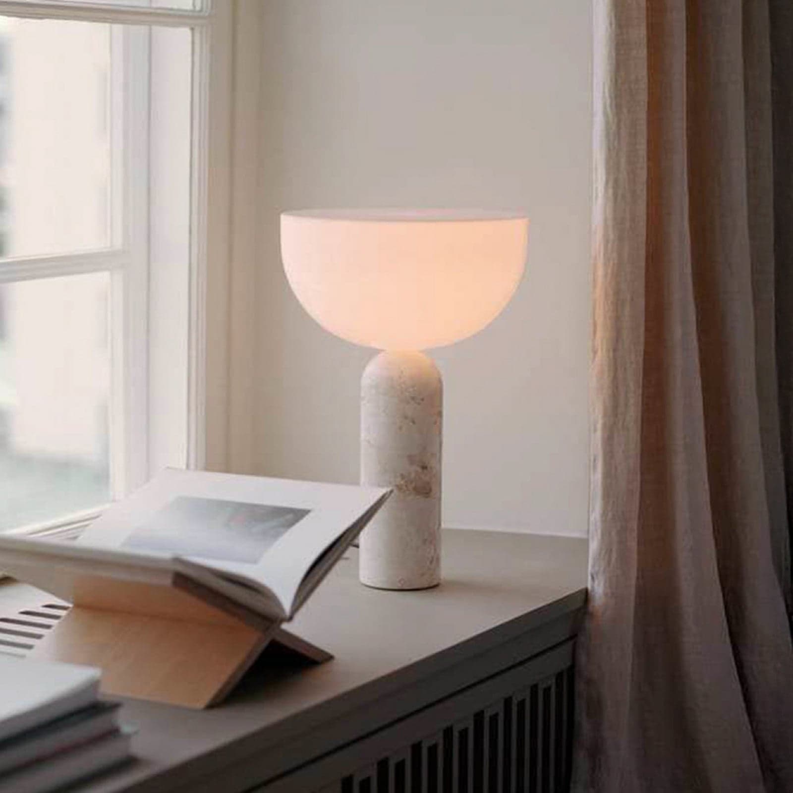 Kizu bordlampe Large Kunis Breccia – New Works - Spisestue - Design - Marmor - Med en lyskilde