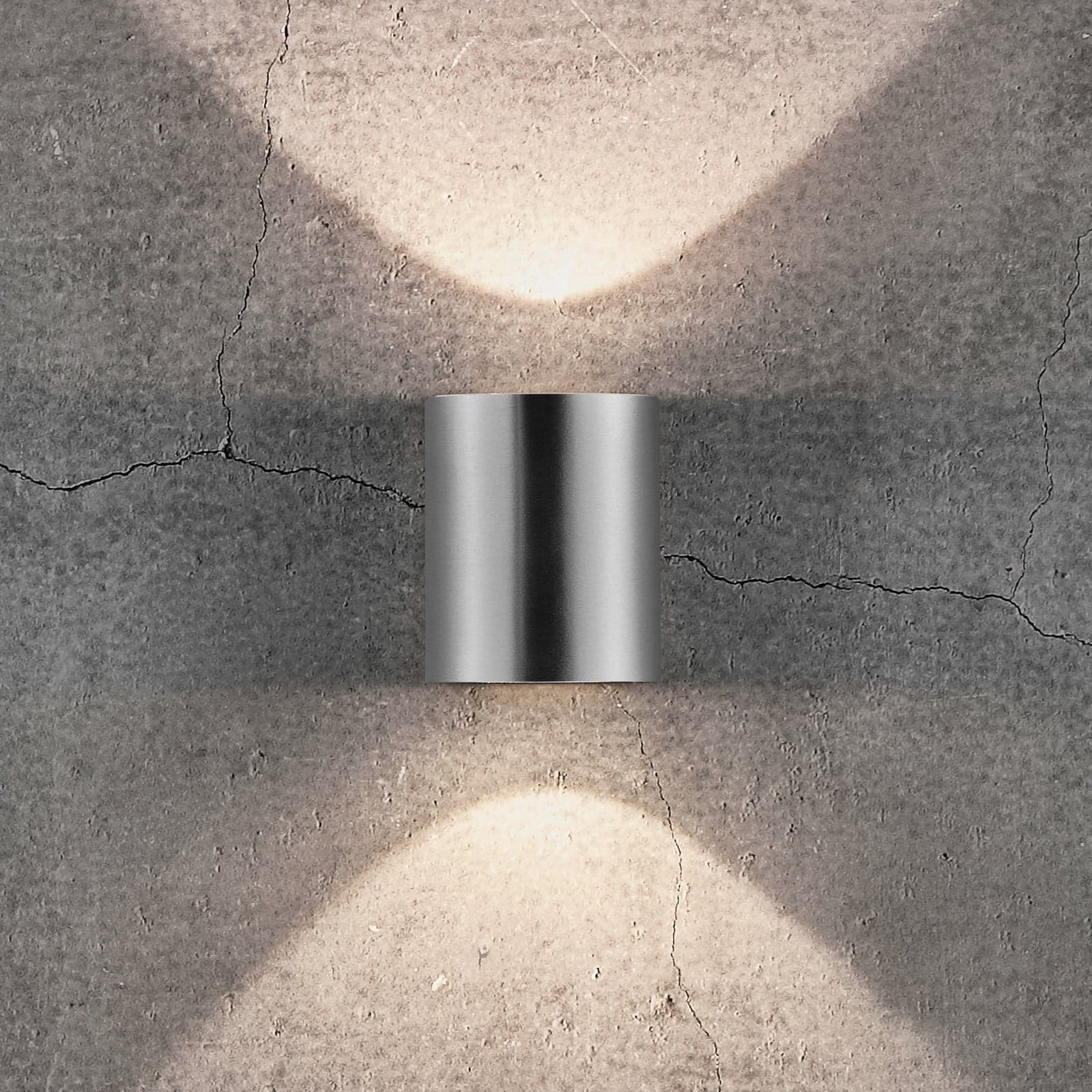 Canto 2 vegglampe rustfritt stål - Nordlux - Moderne - Metall - Med flere lyskilder