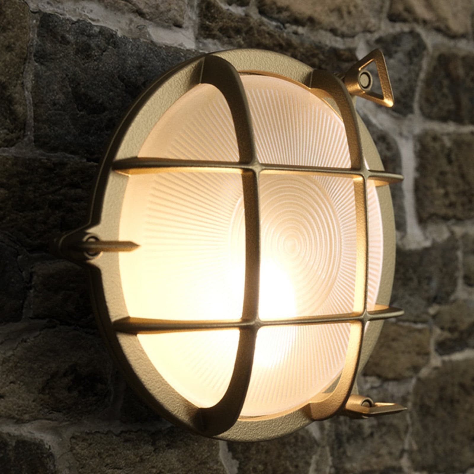 Polperro Vegglampe Brass - Nordlux - Maritim - Metall - Rund