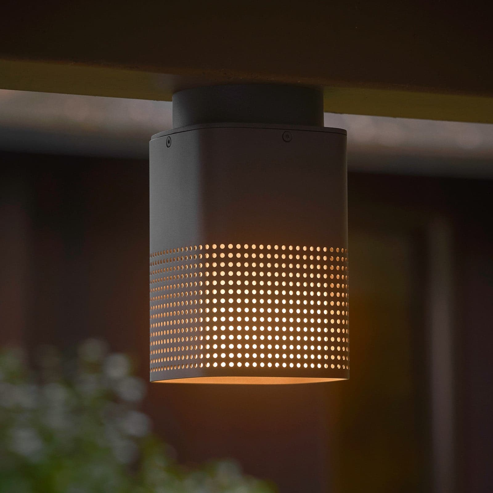 Sidara Seaside utendørs taklampe, IP54, E27 – Nordlux - Balkong - Moderne - Aluminium - Kantet