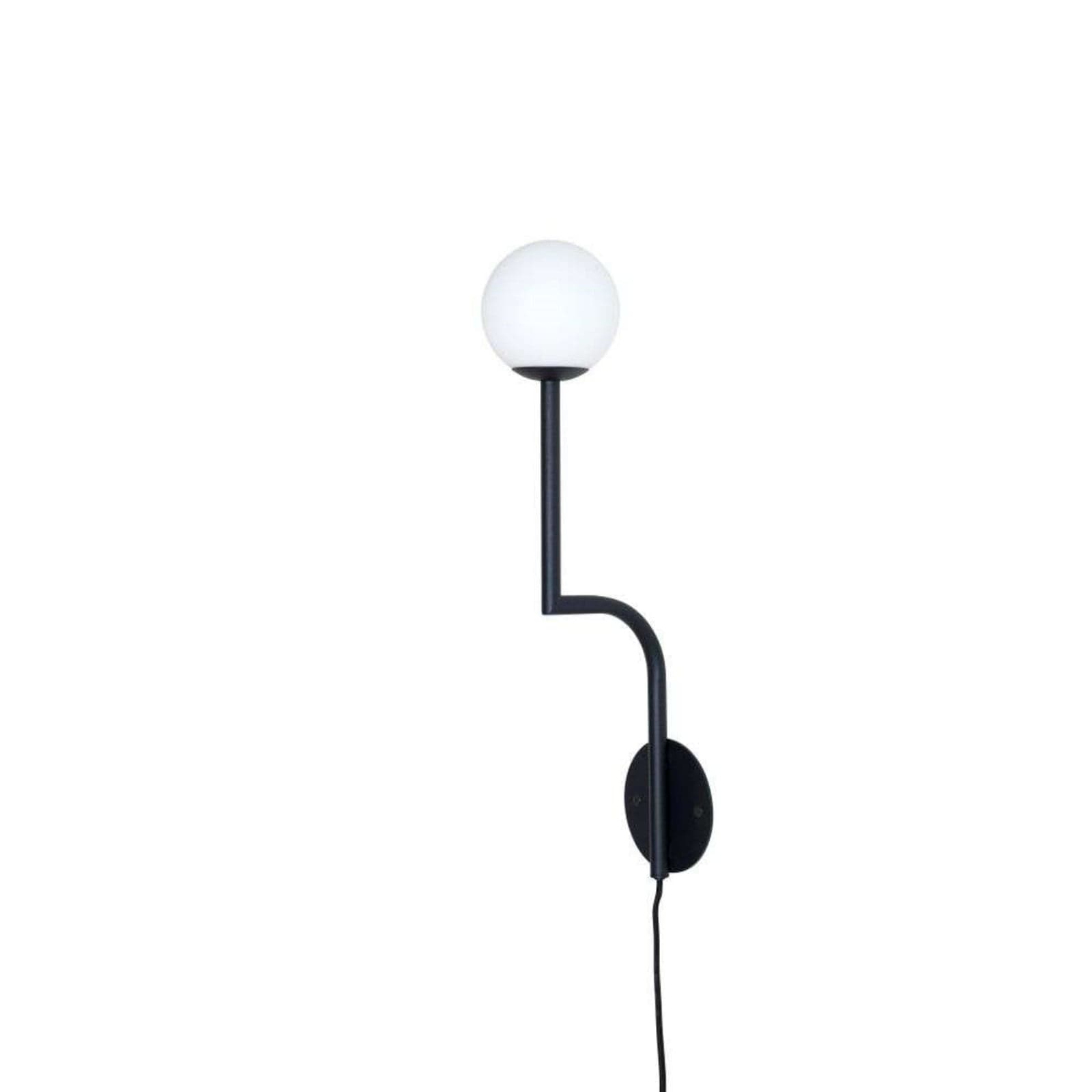 Mobil 46 vegglampe svart/opal – Pholc - Stue - Metall