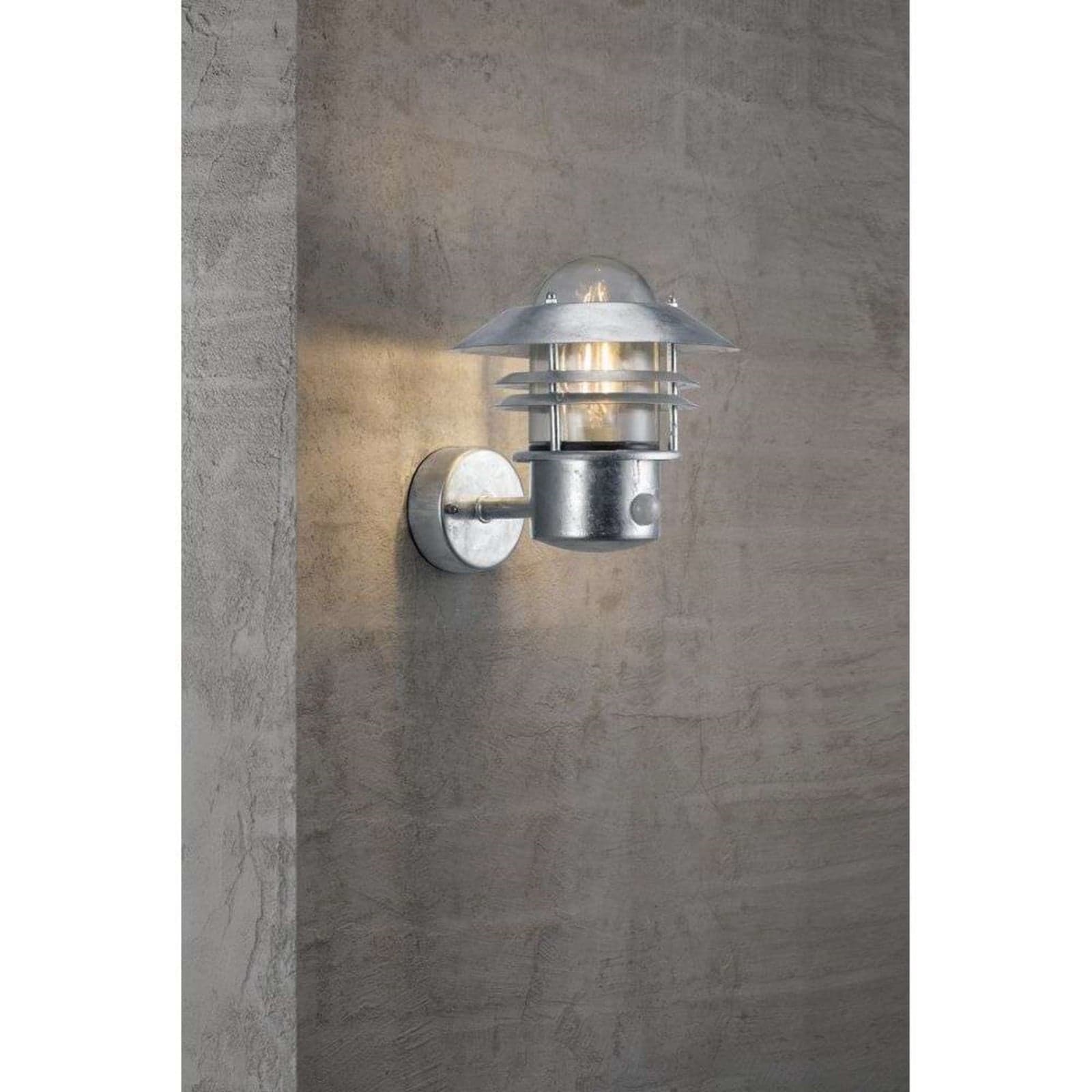 Blokhus Up Vegglampe w/Sensor Galvanised - Nordlux - Metall