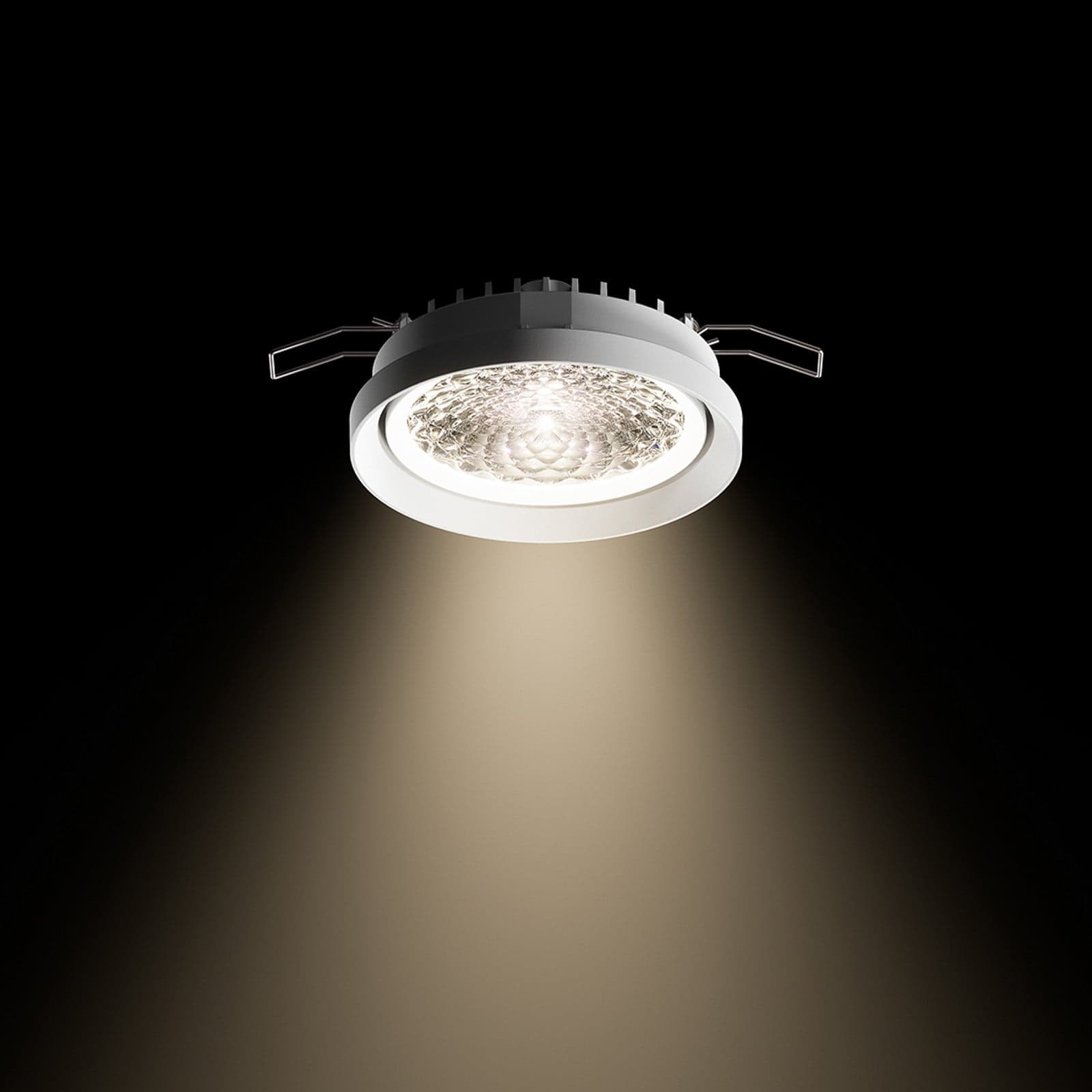 Nivo LED innfelt spot, hvit, 36°, 11 cm, fast, dimbar – Sigor - Stue - Moderne - Aluminium - Med en lyskilde