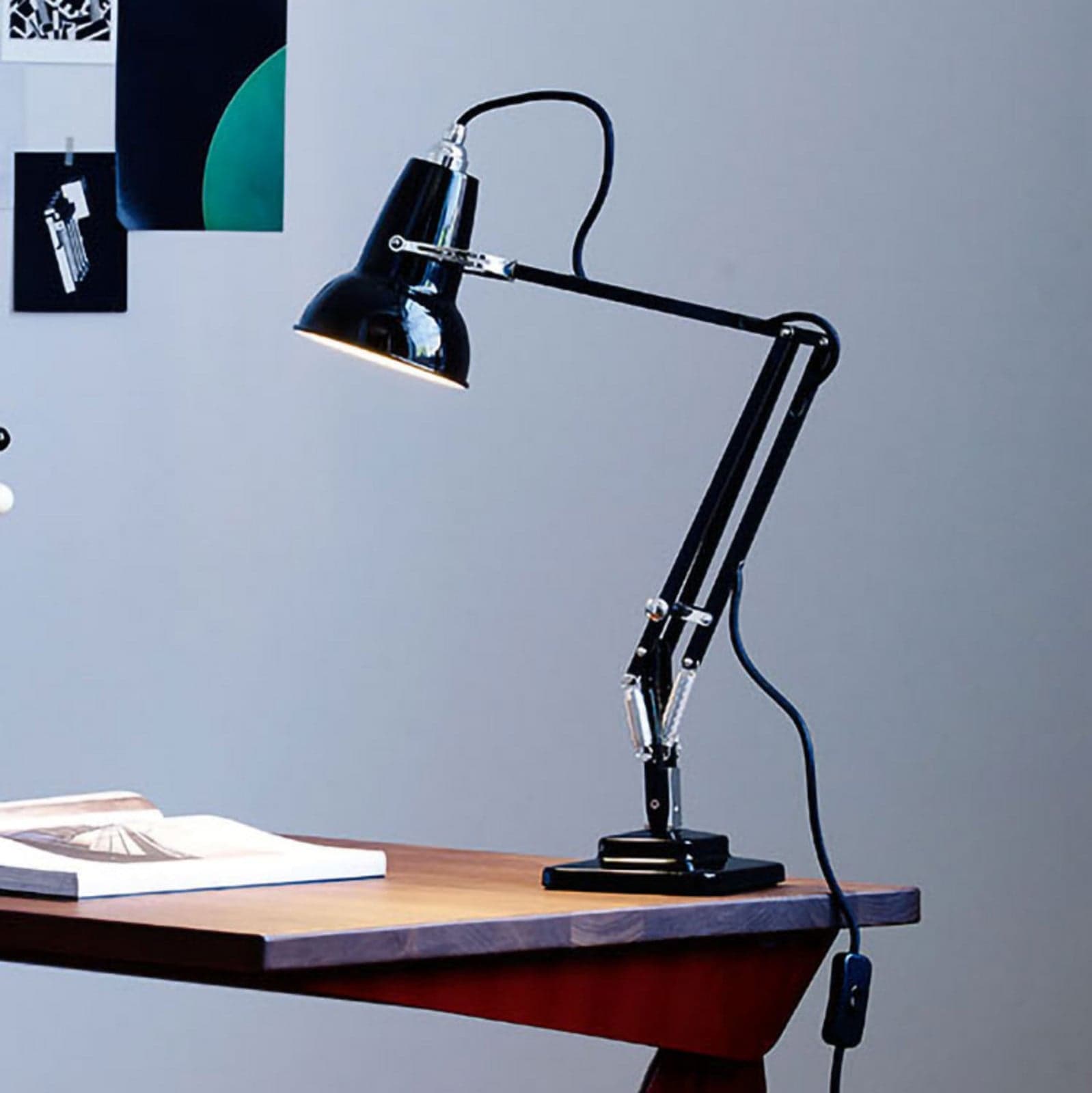 Original 1227 Mini Skrivebordslampe Jet Black - Anglepoise - Arbeidsrom / kontor - Industriell - Metall - Med en lyskilde