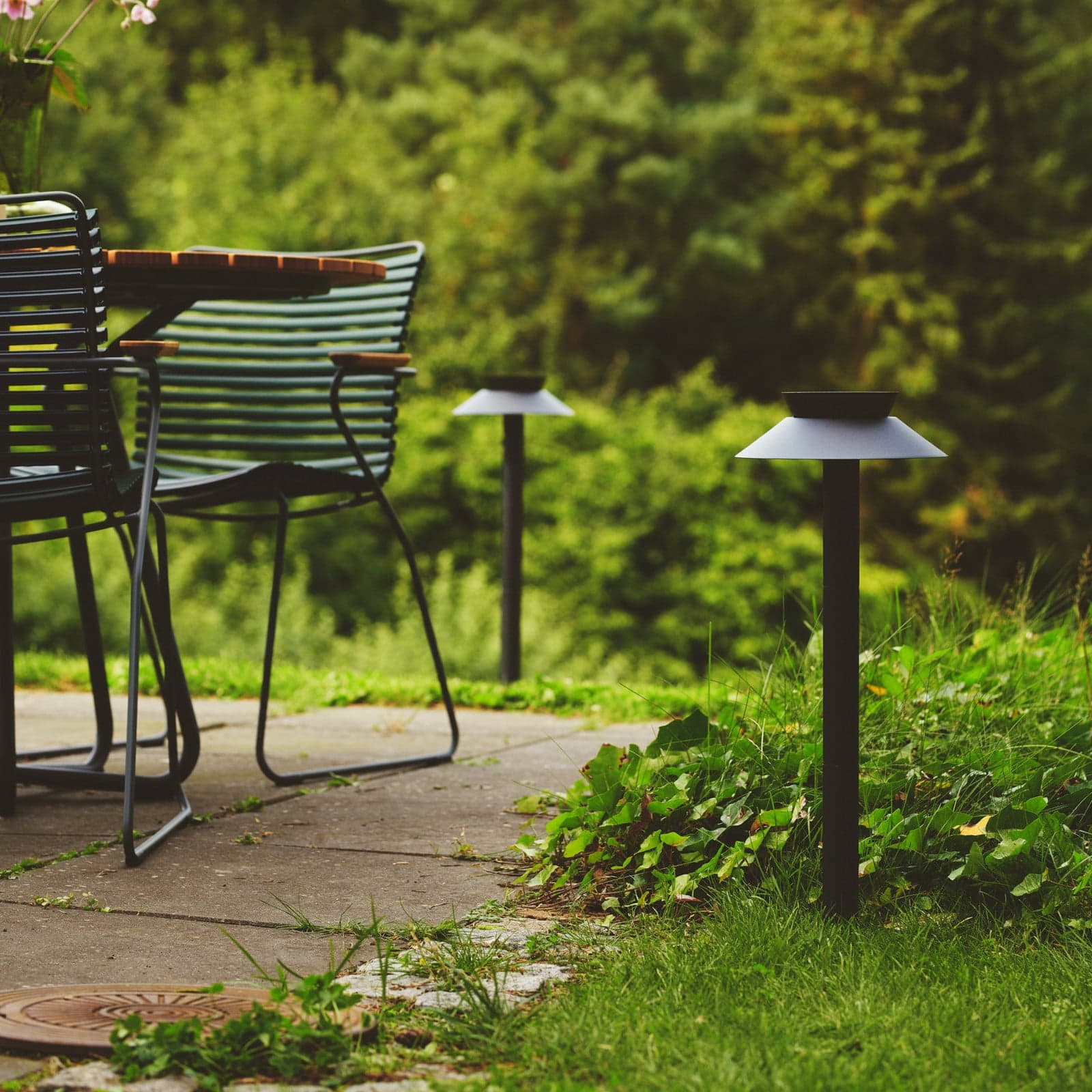 Justina Solar Hage Lampe Black - Nordlux - Metall - Med en lyskilde
