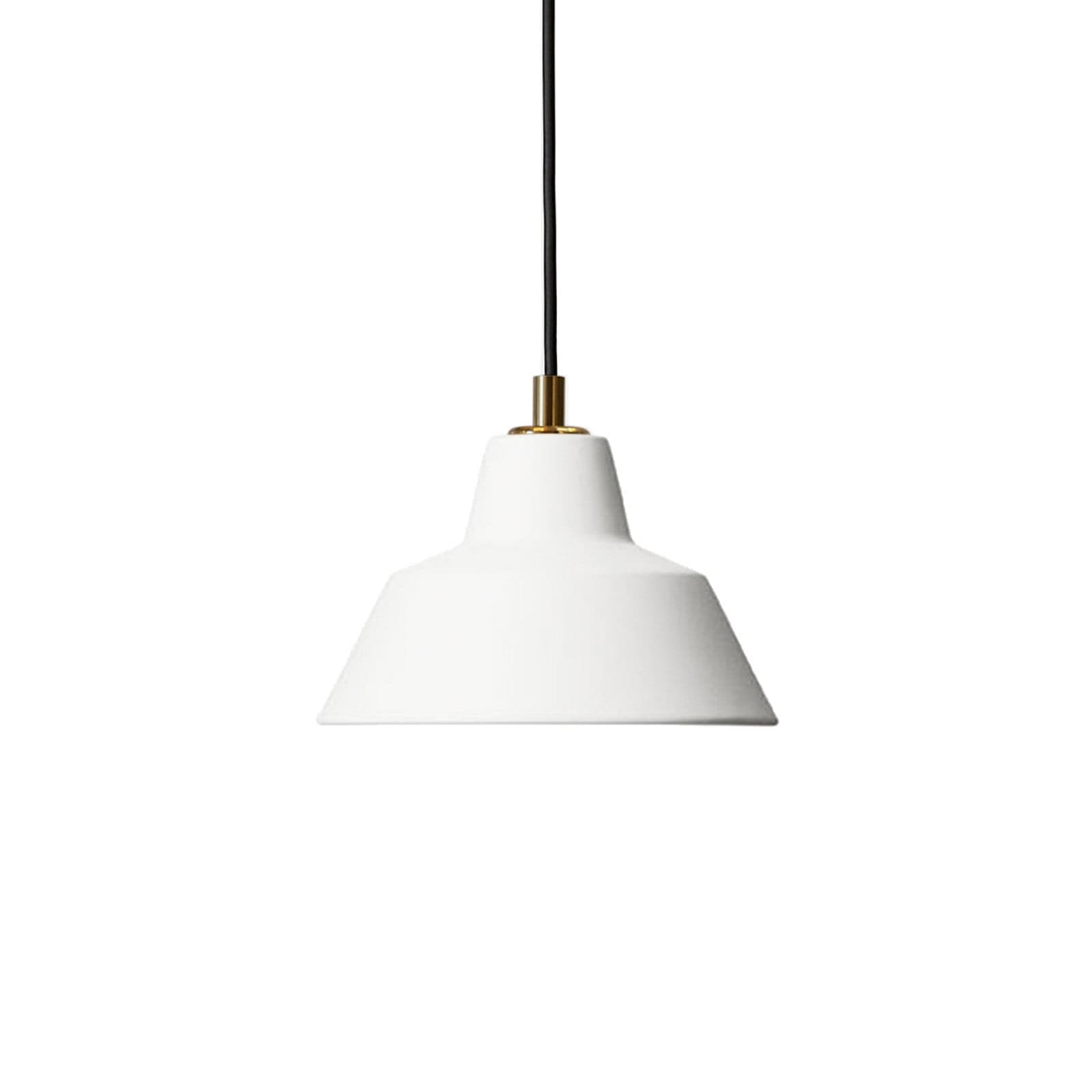 Workshop W1 pendellampe, matt hvit, aluminium, E14 – Made By Hand - Spisestue - Design - Med en lyskilde