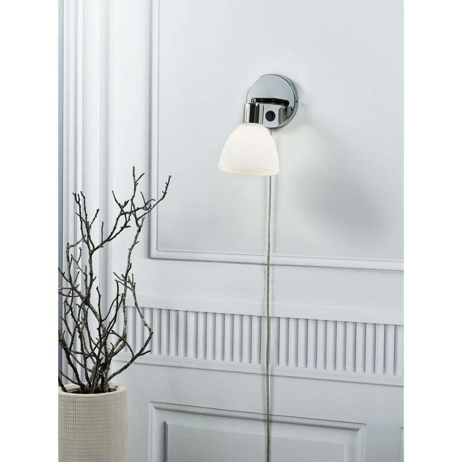 Ray Vegglampe Chrome - Nordlux - Stue - Glass