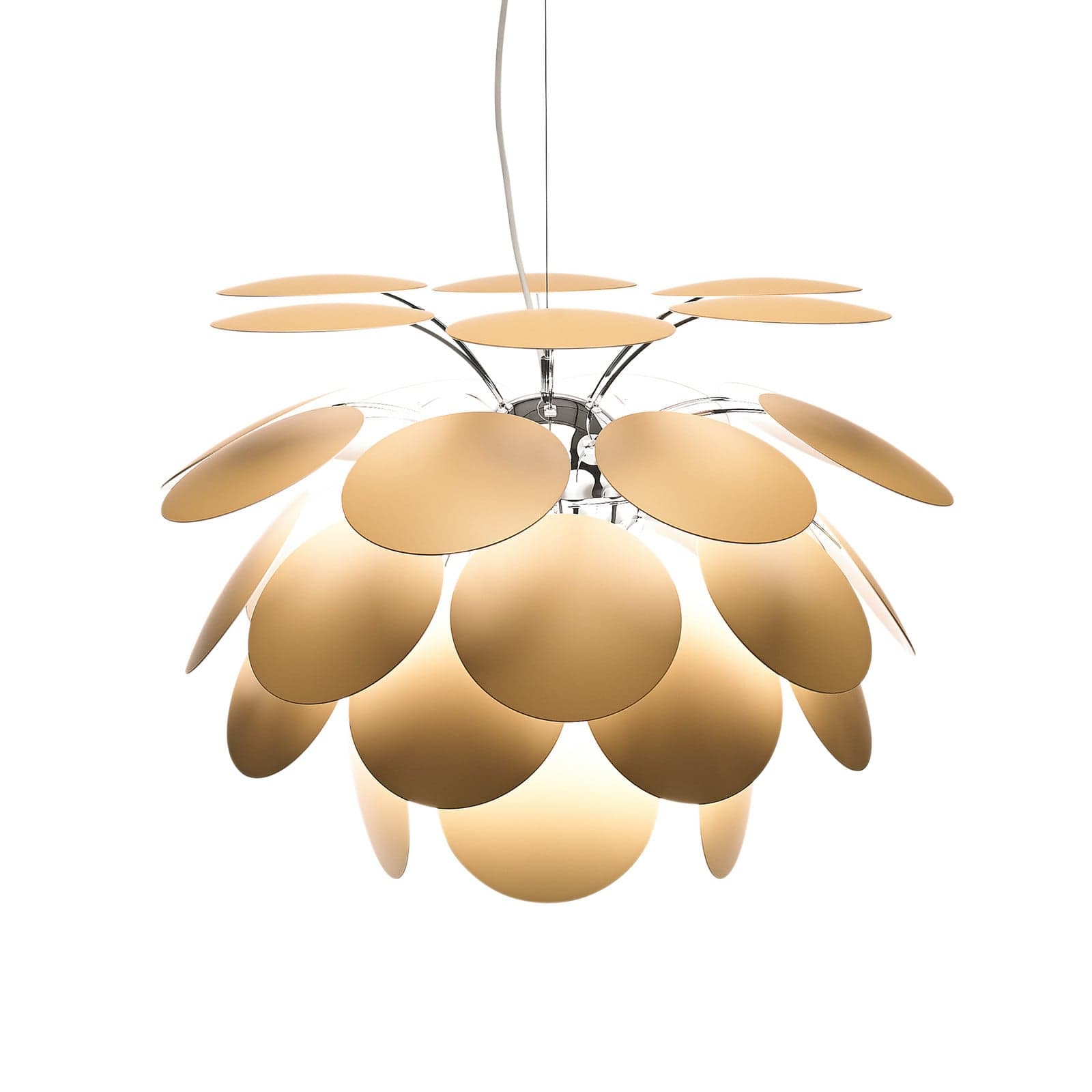 Discoco Taklampe Ø35 Matt Beige - Marset Discocó - Stue - Design - Plast - Med en lyskilde