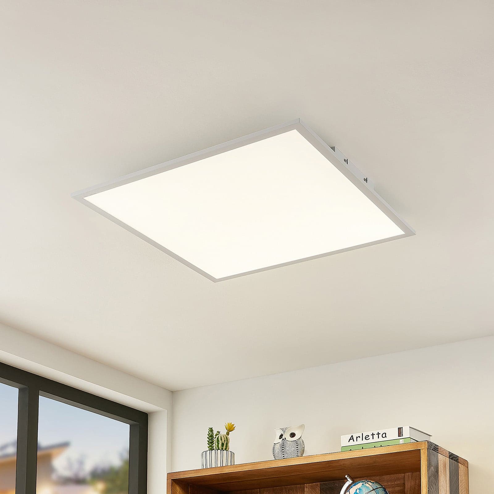 Quais LED Taklampe 4.000K 60x60 White - Lindby - Kjøkken - Moderne - Aluminium - Kantet