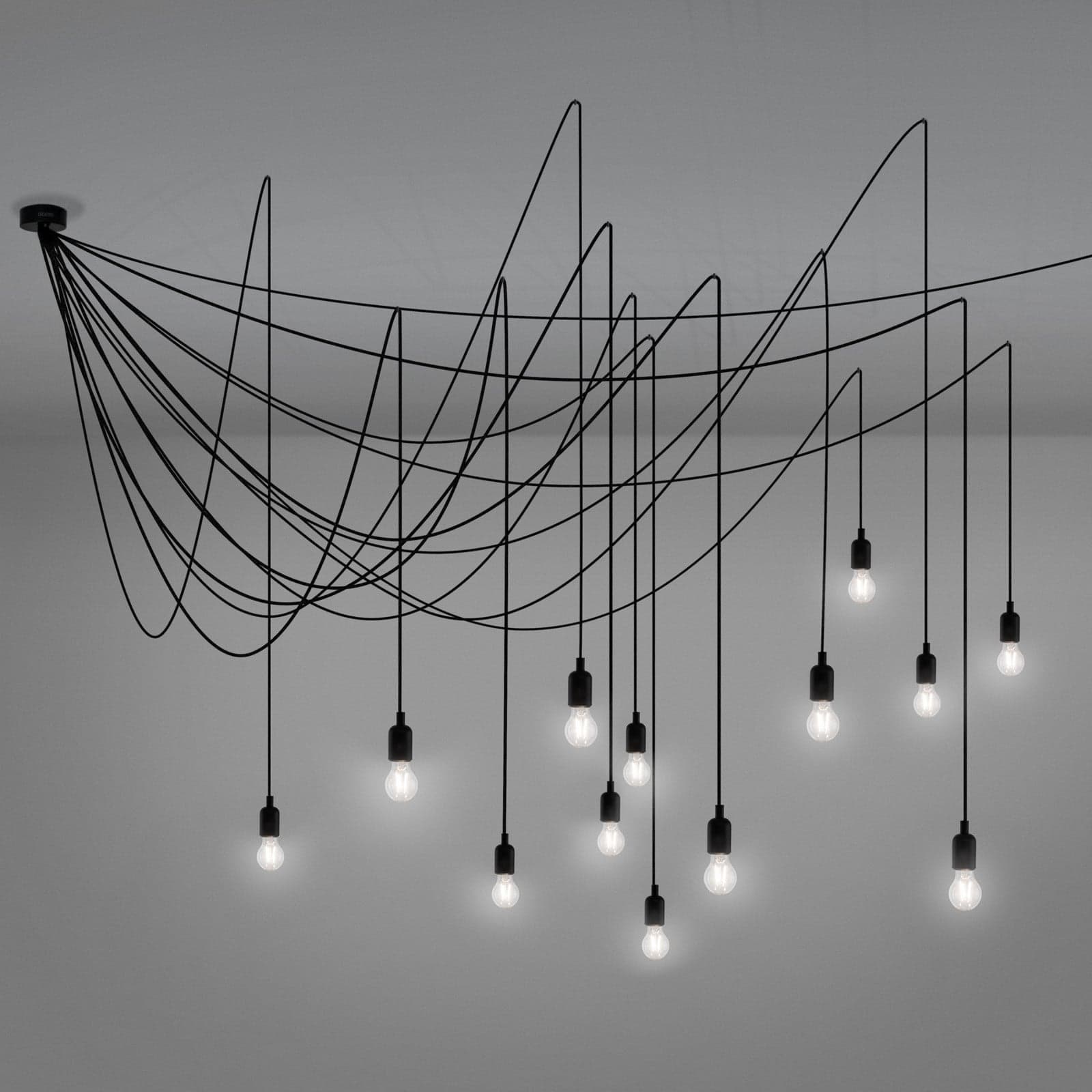 Maman Pendel Transparent - Seletti LED Maman - Stue - Moderne - Plast - Med flere lyskilder