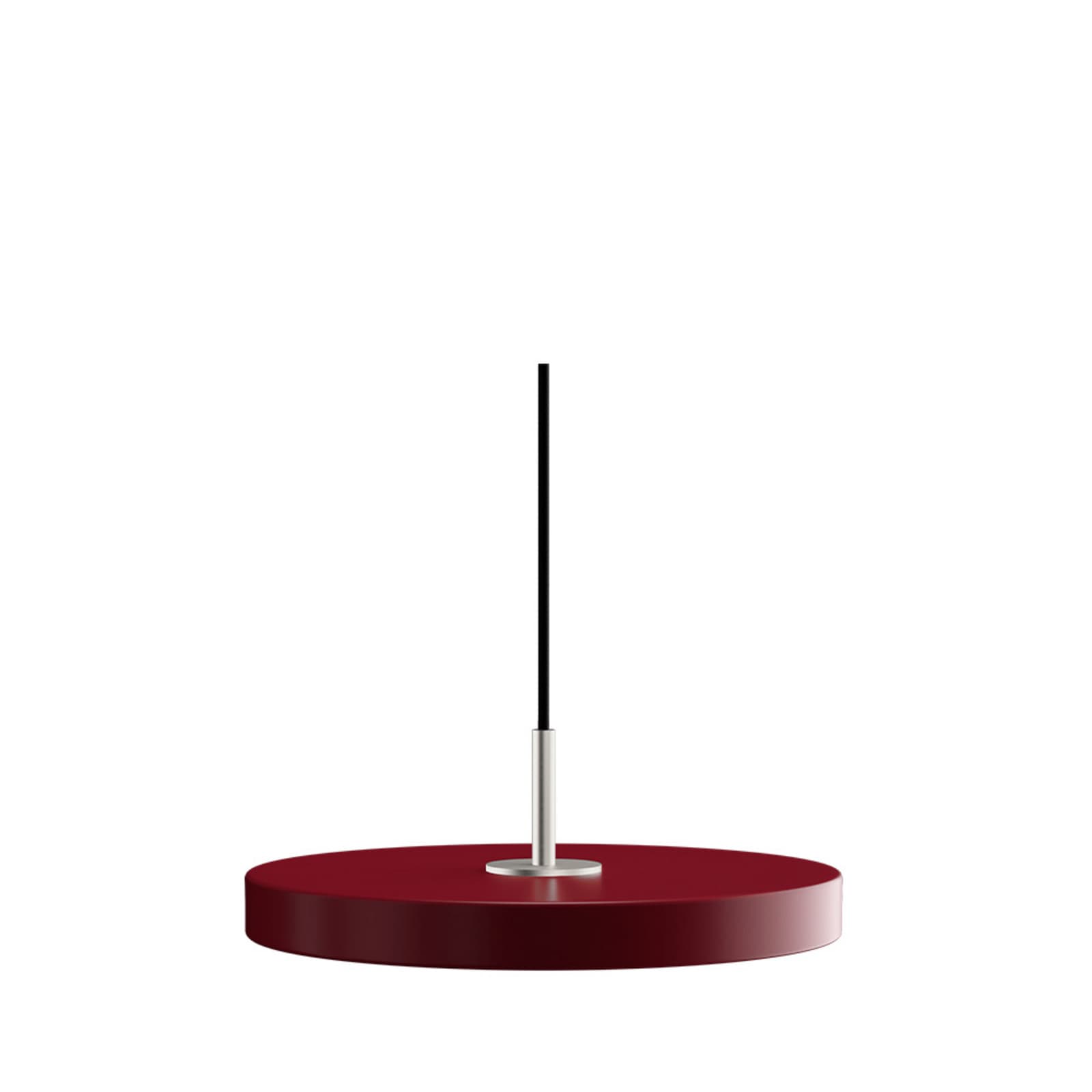 Asteria Plus Pendel Mini Ruby Red/Steel Top - UMAGE - Stue - Metall