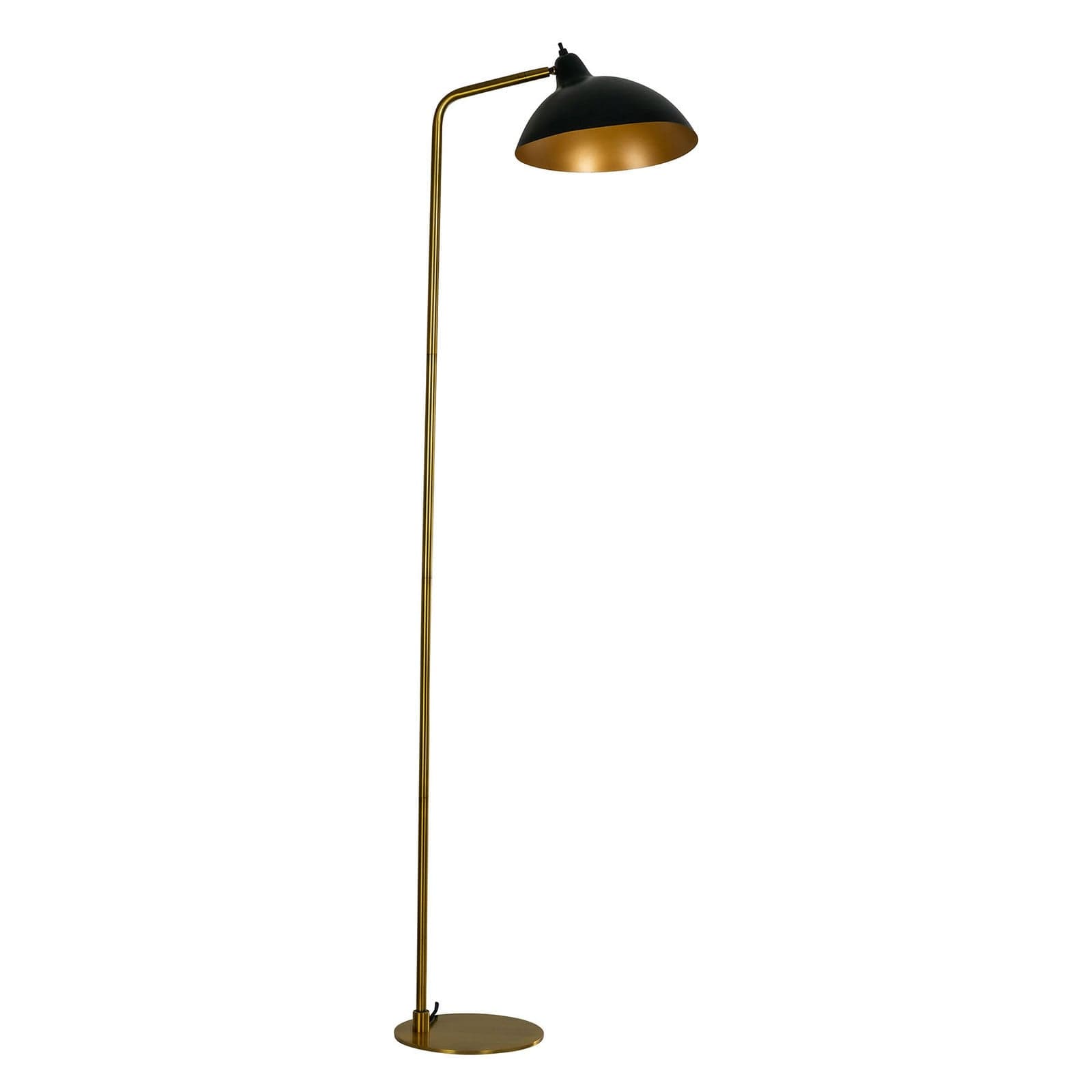 Futura Gulvlampe Black/Brass - Dyberg Larsen - Stue - Skandinavisk - Metall - Med en lyskilde