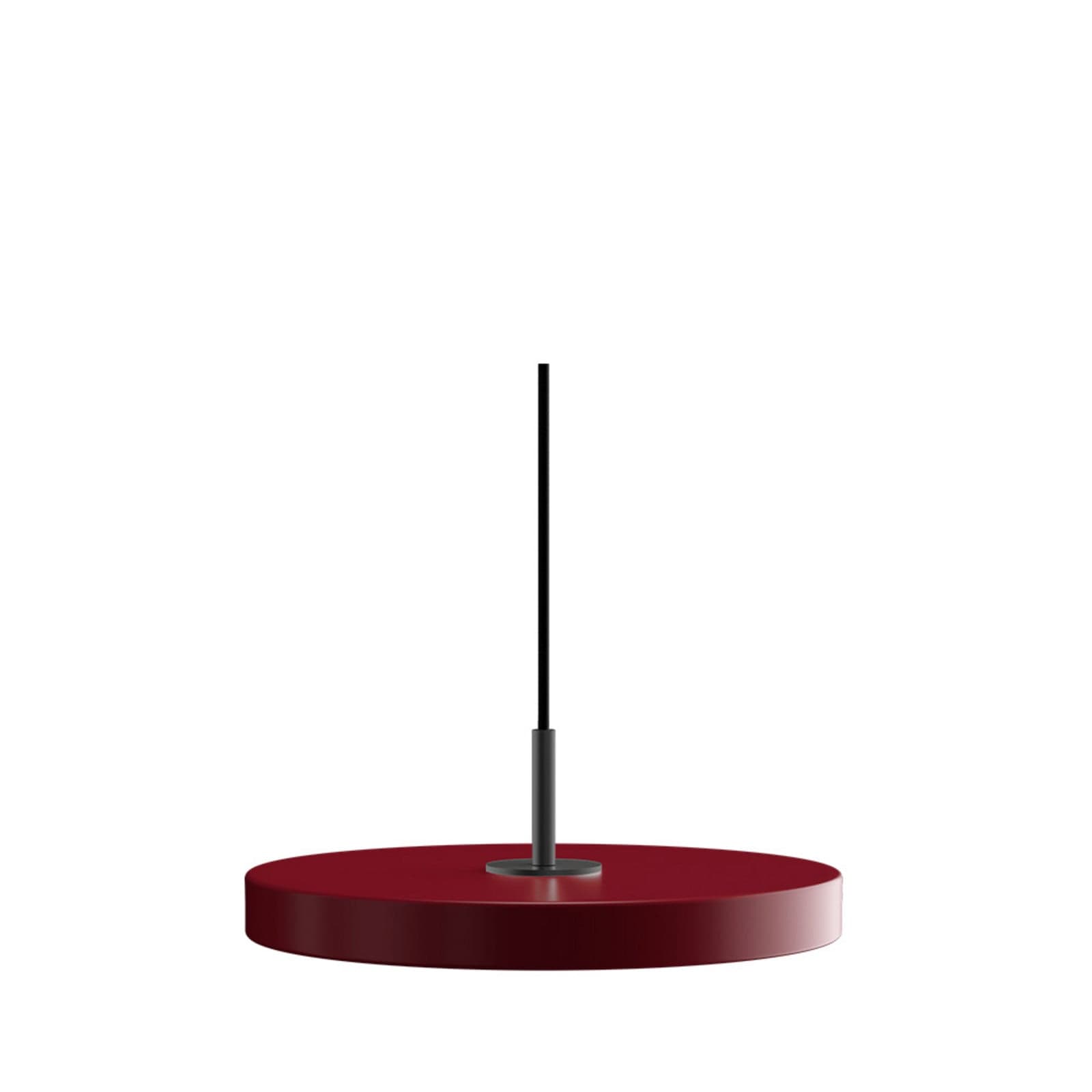Asteria Plus Pendel Mini Ruby Red/Black Top - UMAGE - Stue - Metall