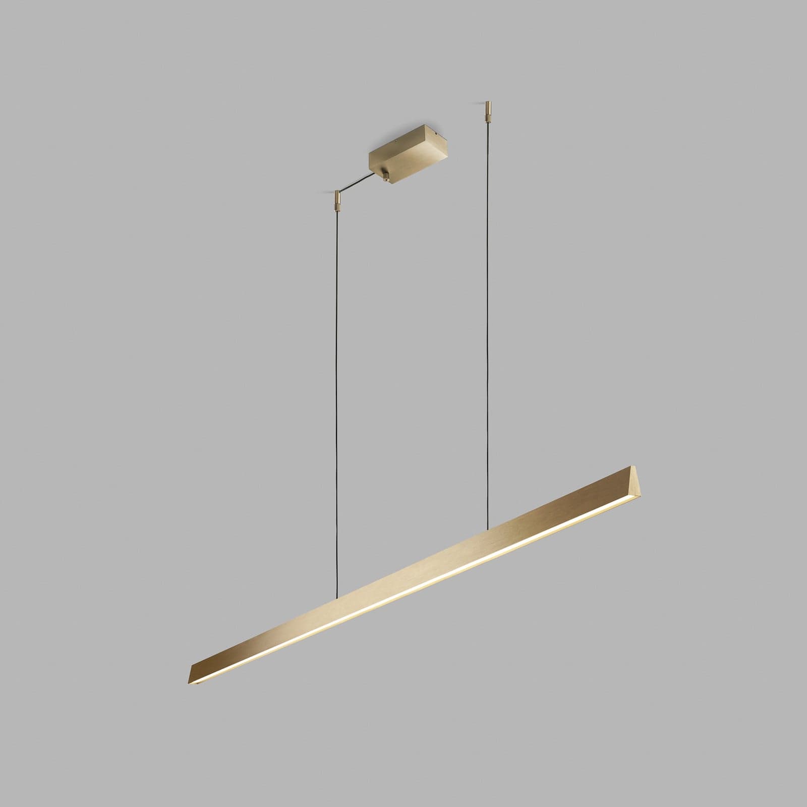 Edge Linear S1500 LED-hengelampe, messing, CCT - Light-Point - Arbeidsrom / kontor - Design - Aluminium - Med flere lyskilder